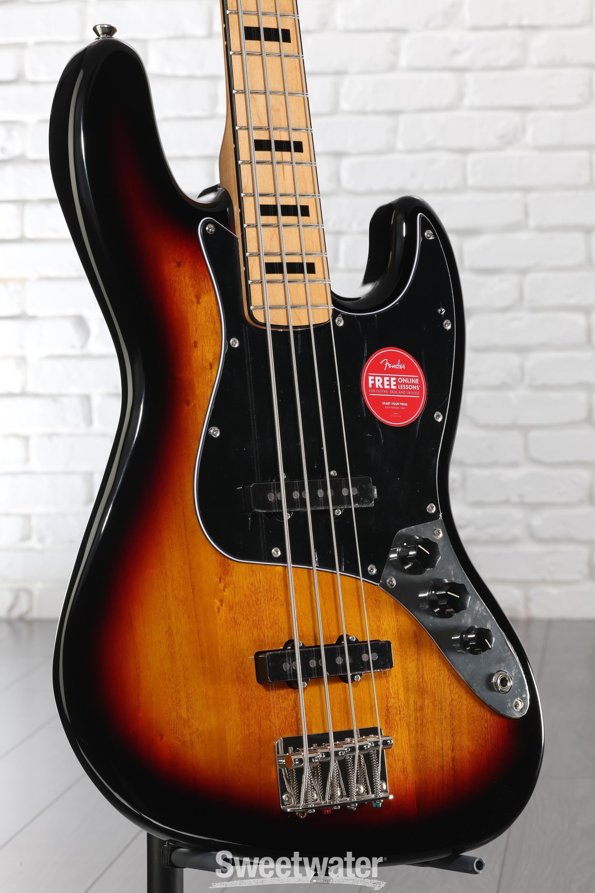 Squier Classic Vibe '70s Jazz Bass - 3-Tone Sunburst | Sweetwater