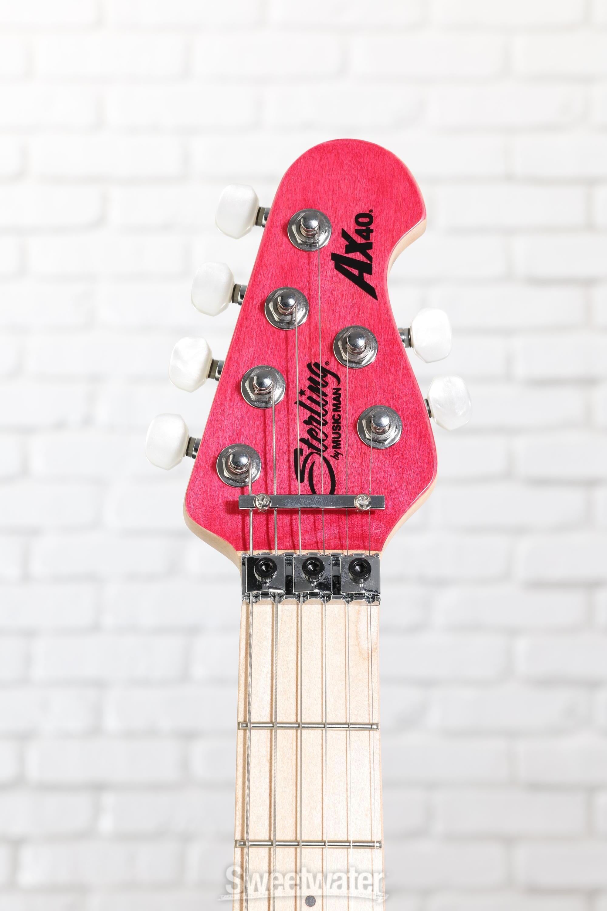 Sterling By Music Man Axis Quilted Maple Electric Guitar - Trans