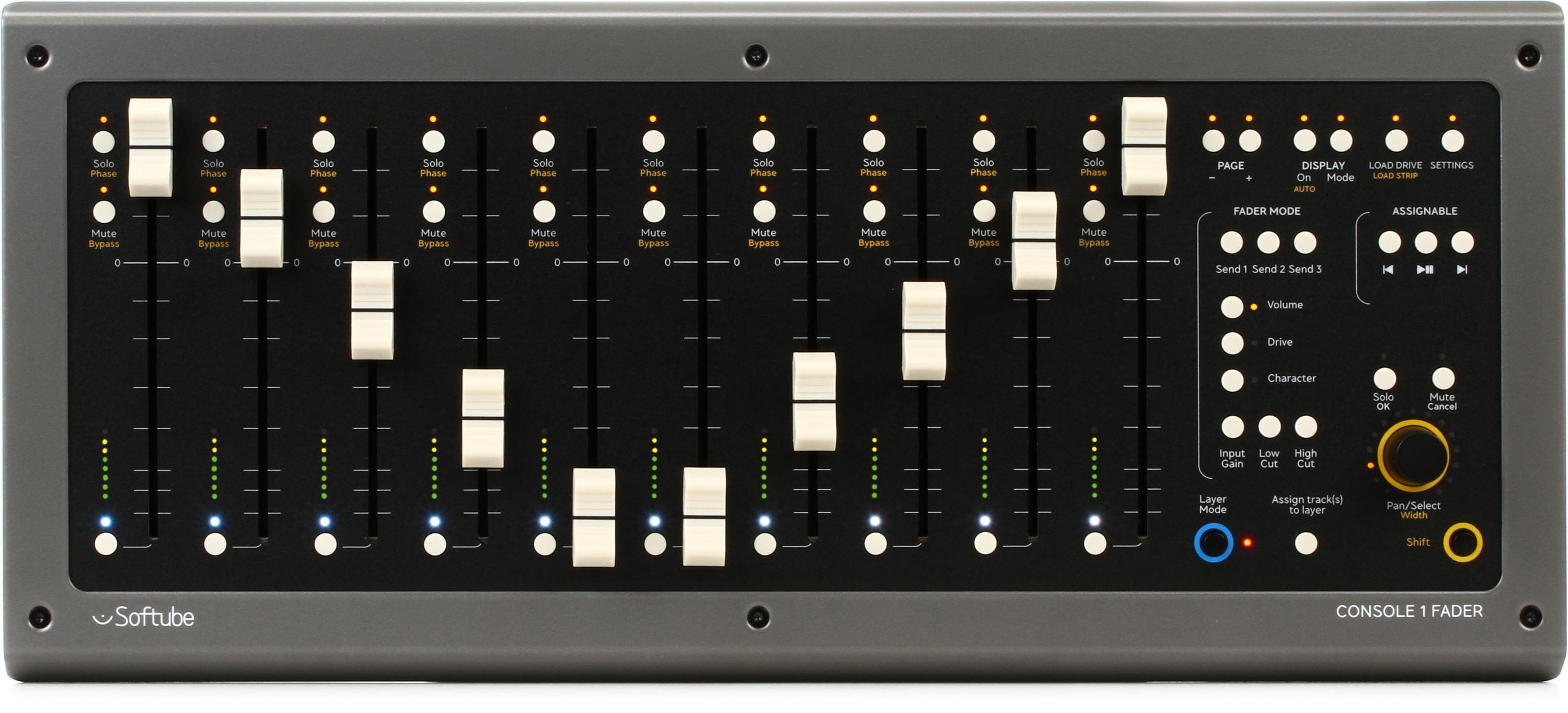 Softube Console 1 Fader 10-channel Fader Control Surface