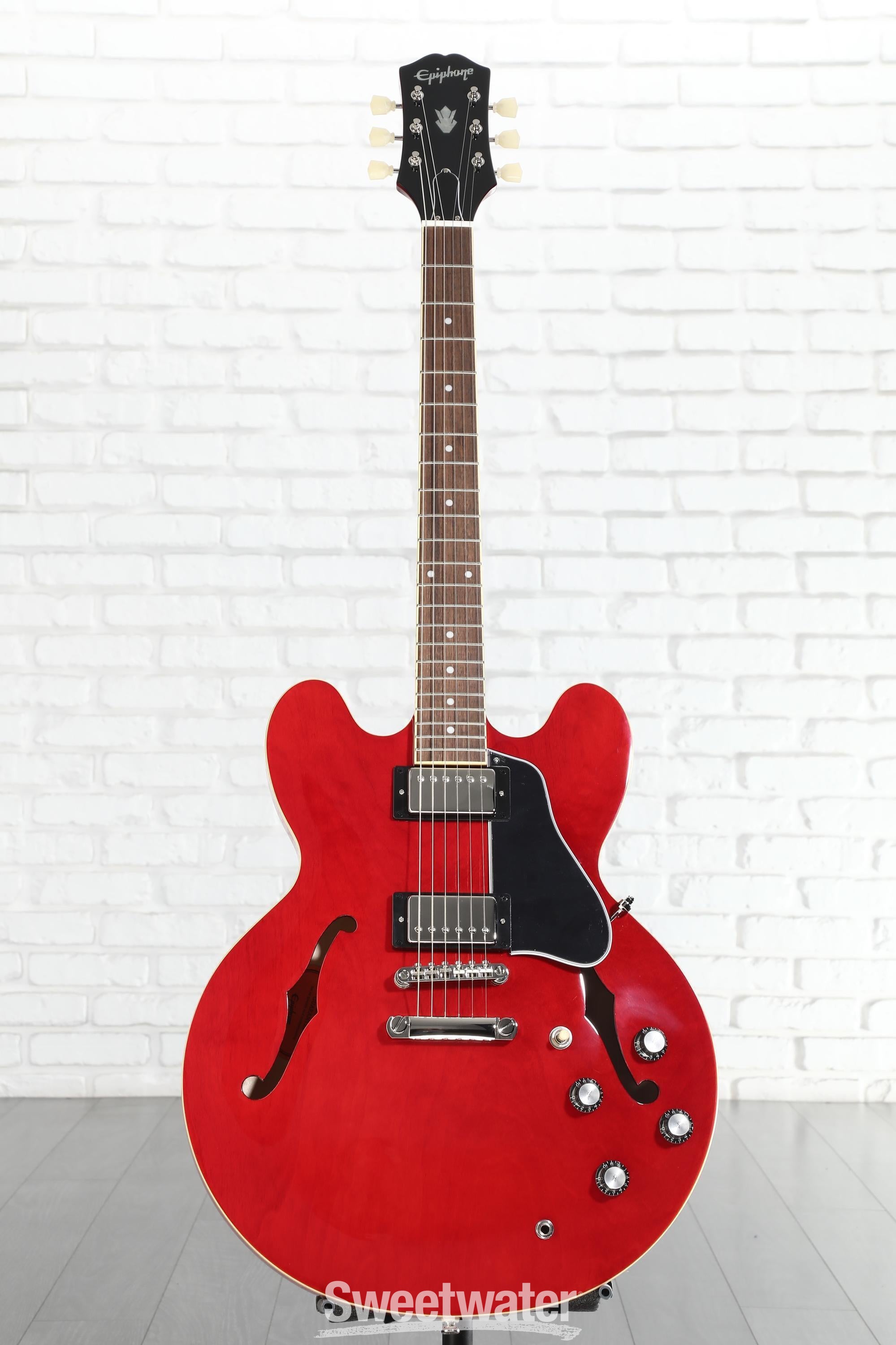 ギター Epiphone ES-335 IG CH Epiphone ES-335 Semi-Hollow Electric Guitar Cherry | Guitar Center