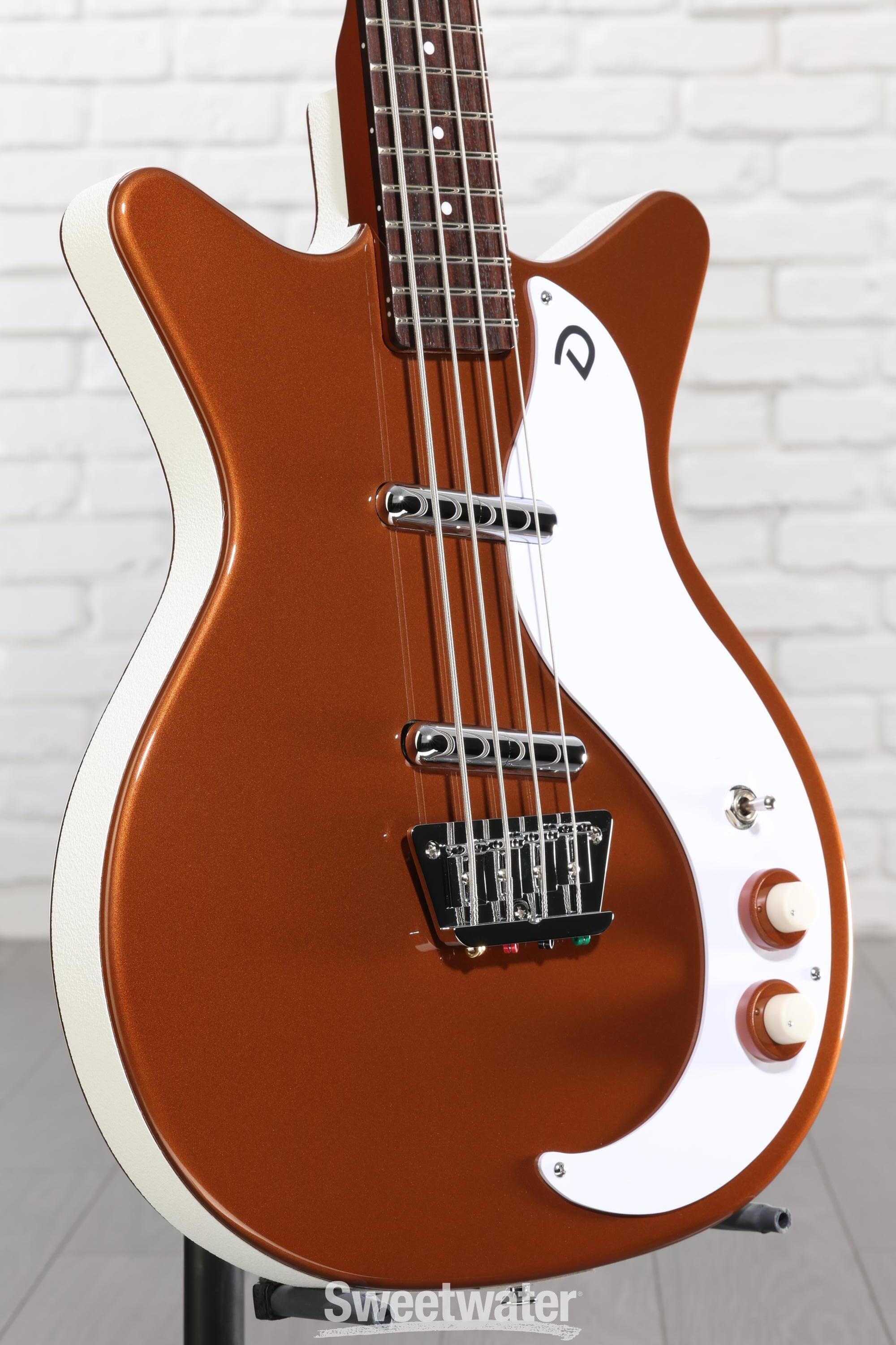Photo of Danelectro '59DC Short Scale Bass Guitar - Copper