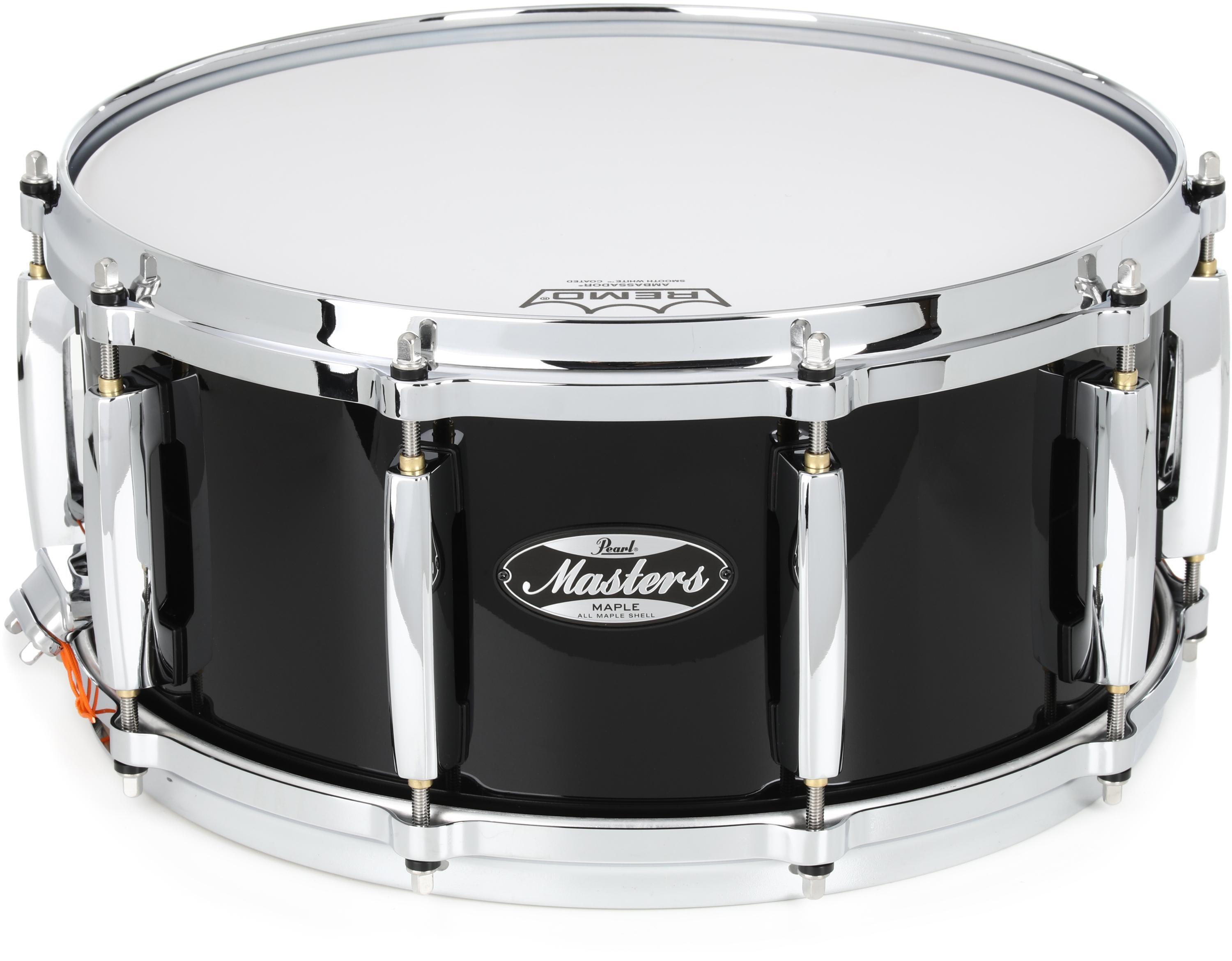 Pearl Masters Maple Snare Drum - 6.5 x 14-inch - Piano Black