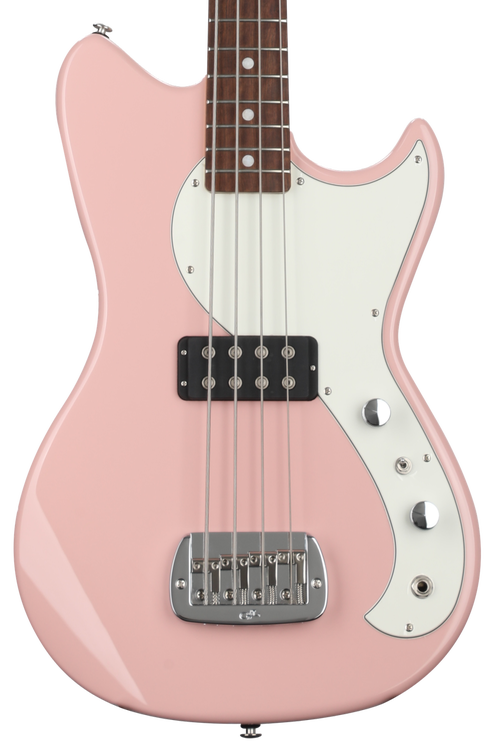 G&L Fullerton Deluxe Fallout Short-scale Bass Guitar - Shell Pink