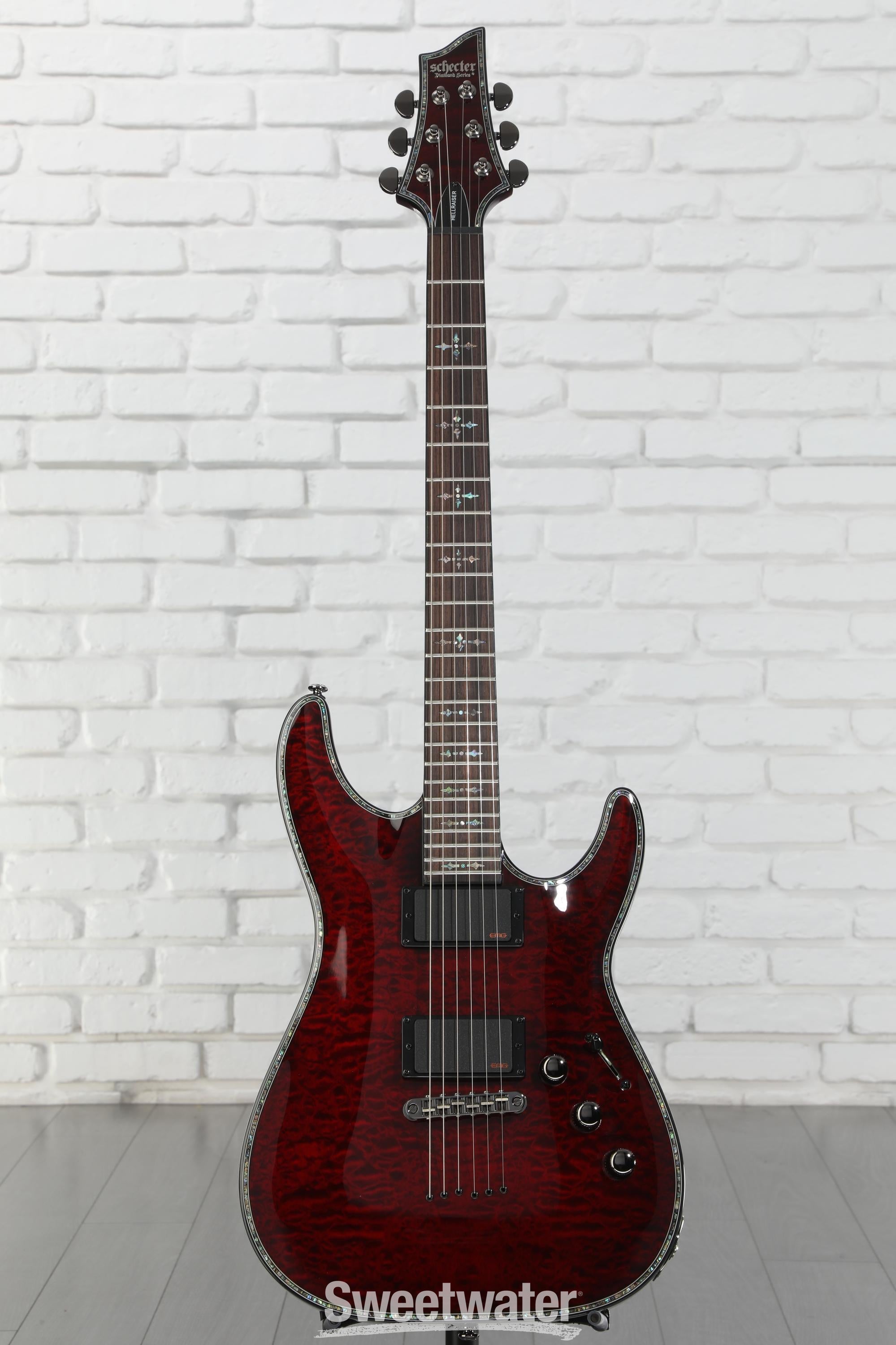 Schecter Hellraiser C-1 Electric Guitar - Black Cherry