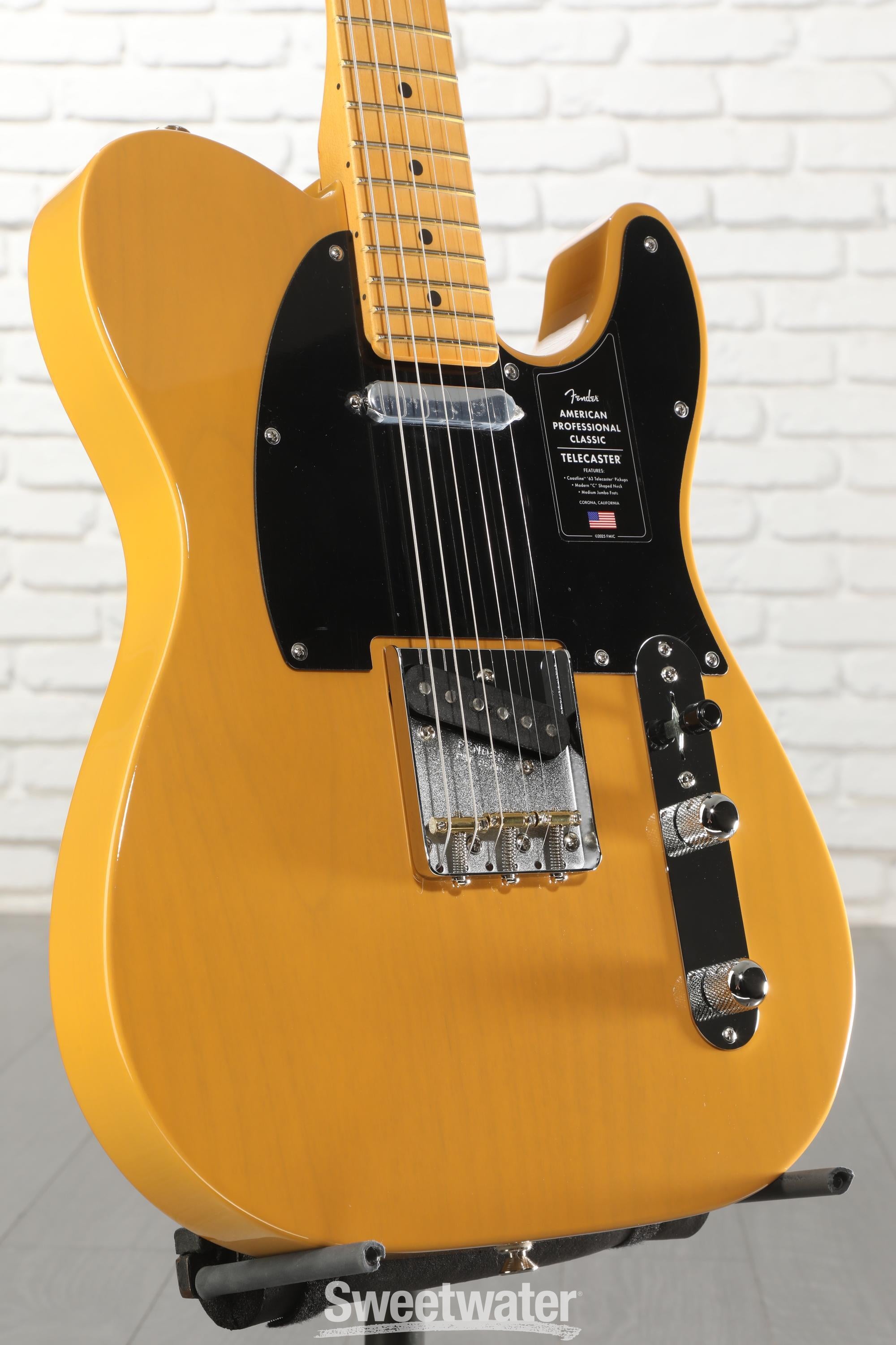 Photo of Fender American Professional Classic Telecaster Electric Guitar - Butterscotch Blonde