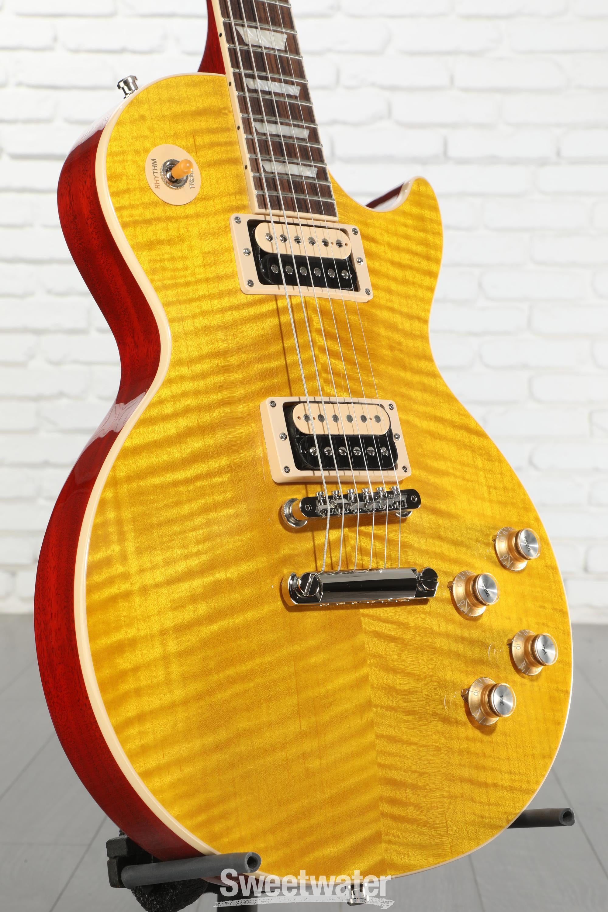 ギター Gibson Slash Les Paul Appetite Amber Gibson Slash Les Paul Standard Electric Guitar - Appetite Burst