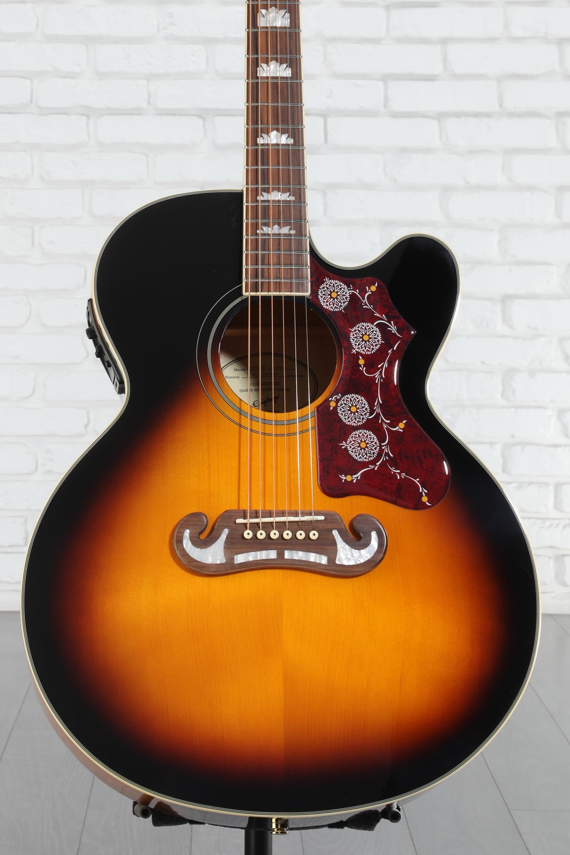 Epiphone EJ-200CE/VS サンバースト Epiphone J-200EC Studio Acoustic-Electric Guitar - Vintage