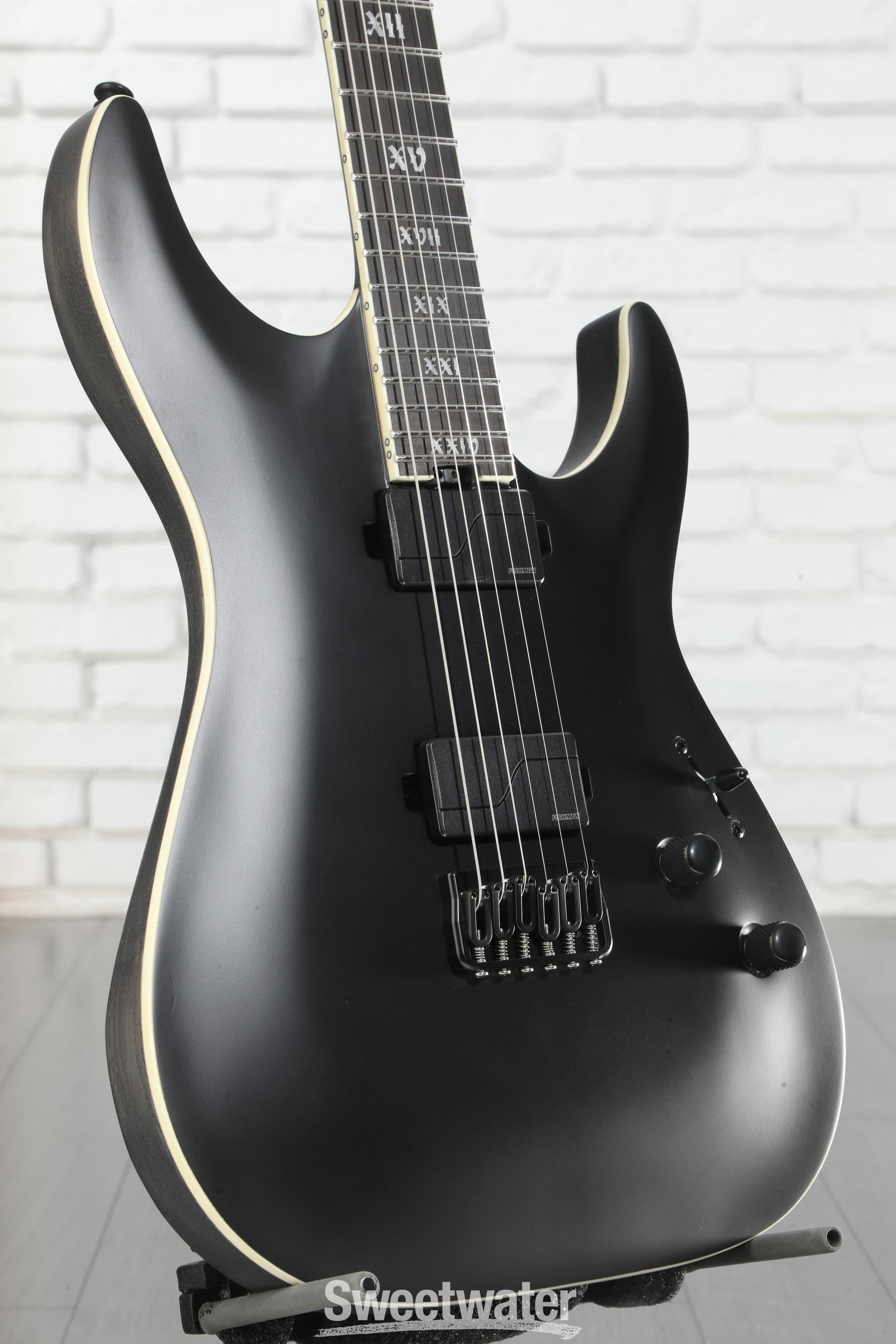 Schecter C-1 SLS Evil Twin Electric Guitar - Satin Black | Sweetwater