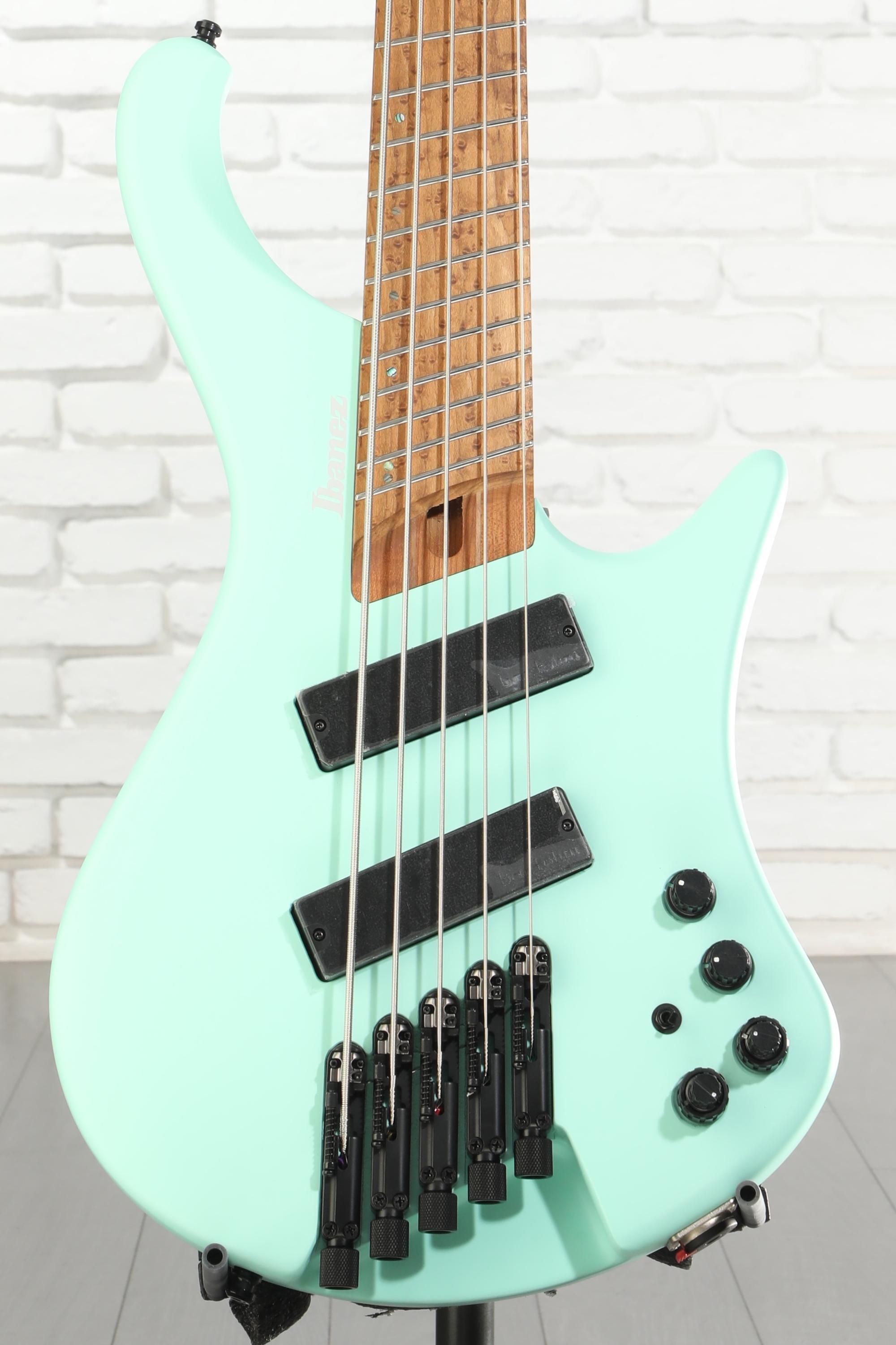 ベース IBANEZ EHB1005MS-SFM Ibanez Bass Workshop EHB1005MS Bass Guitar - Sea Foam Green Matte