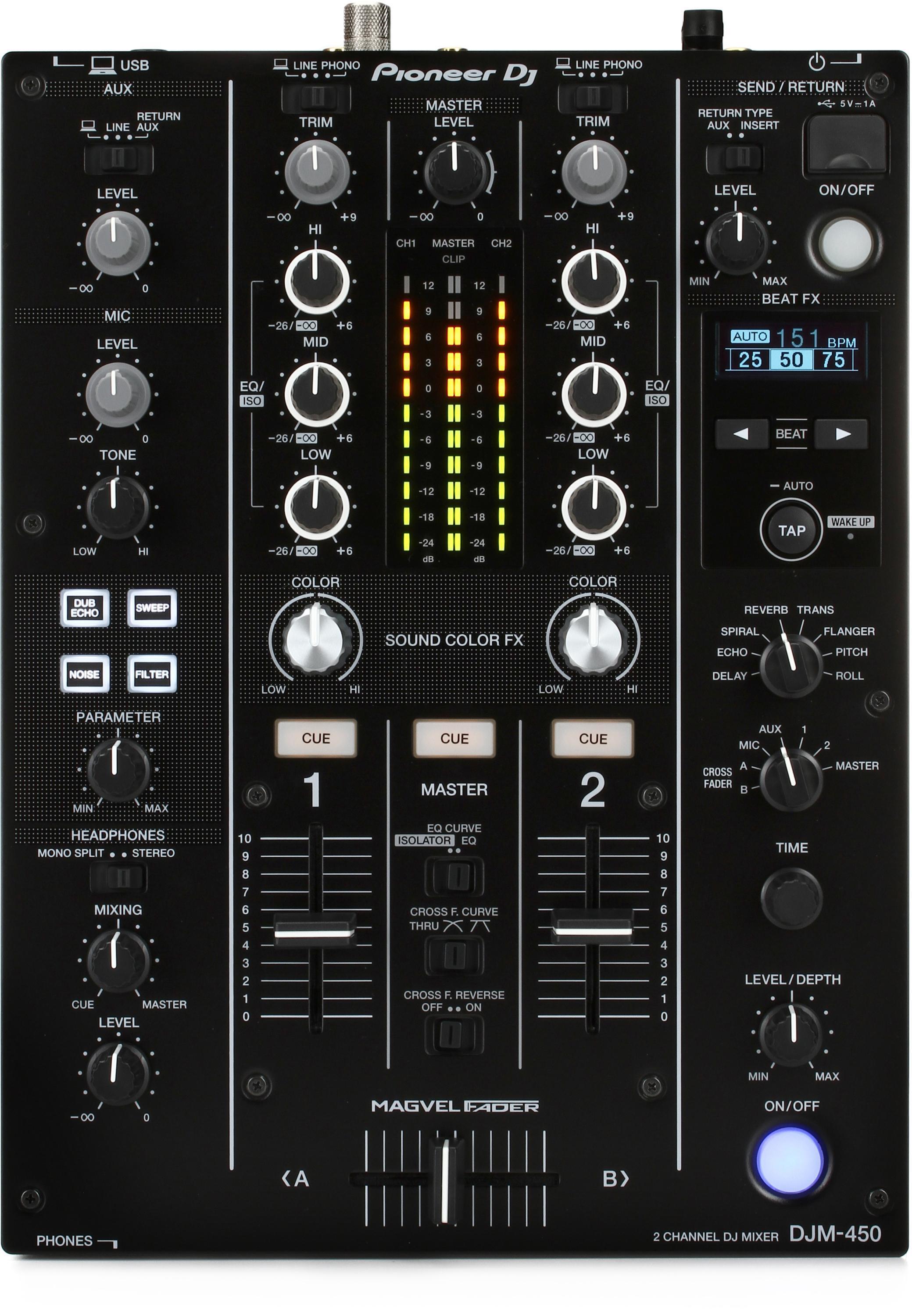 Omega Music  PIONEER DJ DJM-450 DJ mixer 2 Channel