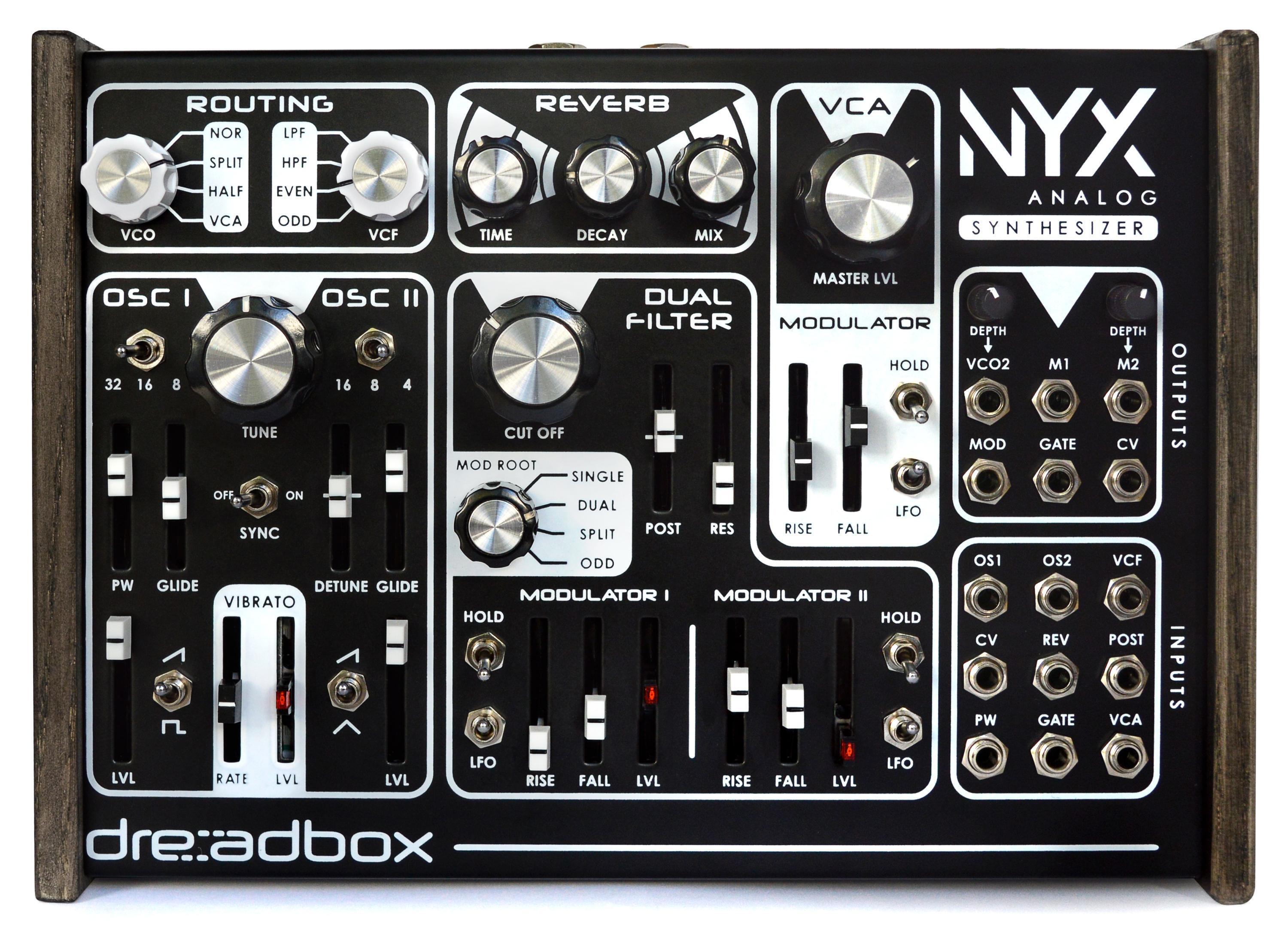 DTM・DAW Dreadbox NYX Dreadbox NYX reissue, comeback of the paraphonic dual filter