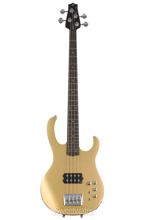 H. Jimenez LBS4 Electric Bass Guitar - Gold Sparkle | Sweetwater