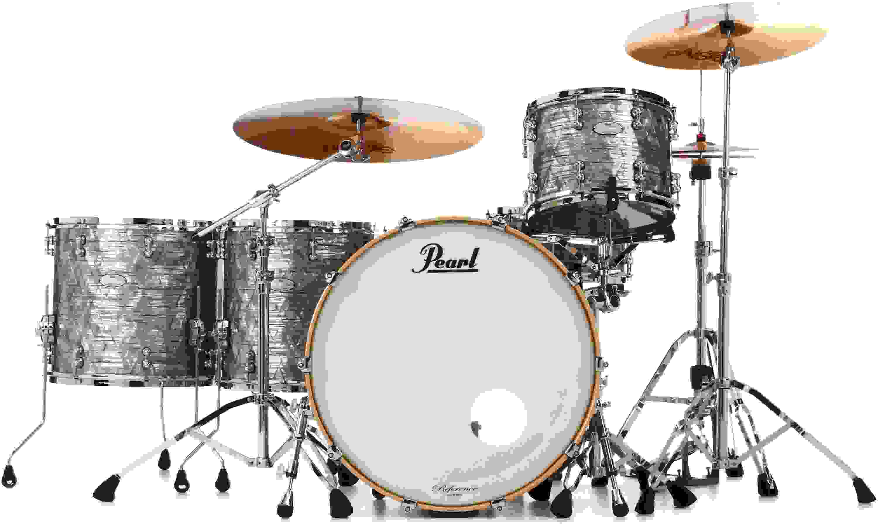 Pearl Music City Custom Reference Pure RFP526/C 5-piece Shell Pack with Snare - Molten Silver Pearl