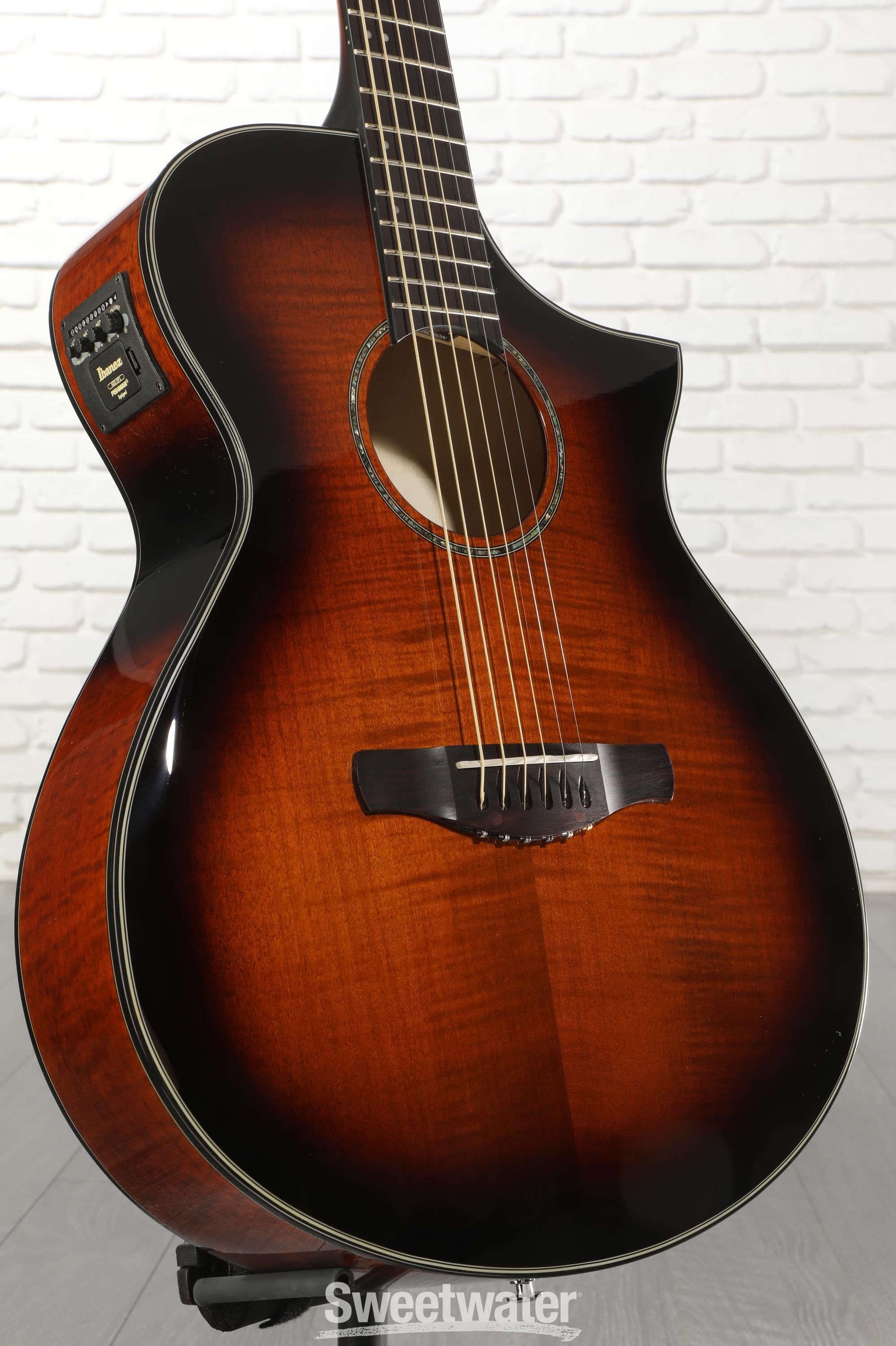 Photo of Ibanez AEWC400AMS Acoustic-electric Guitar - Amber Sunburst