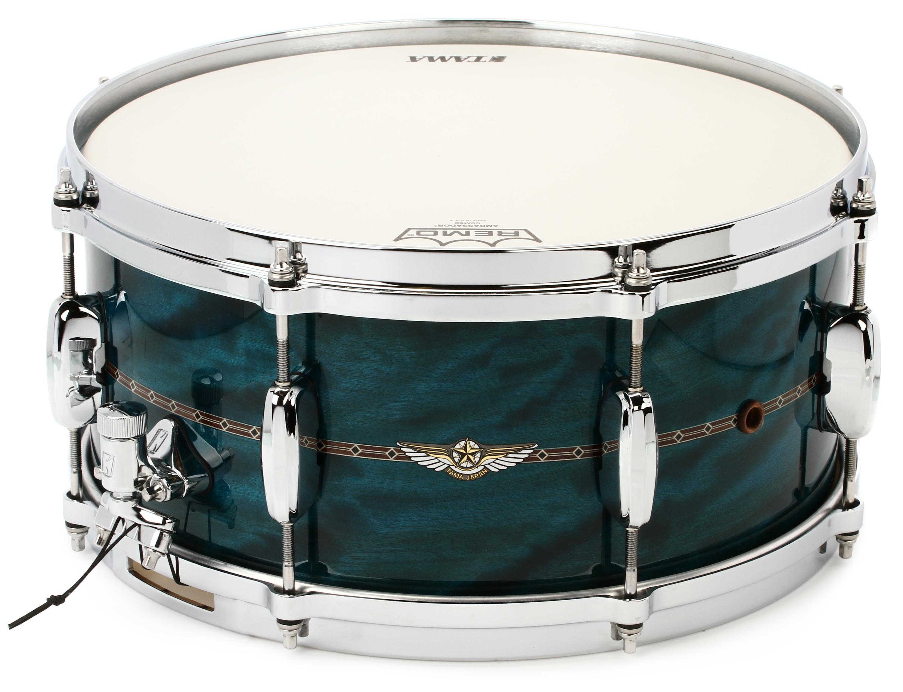 ｔａｍａ☆彡❤️ Tama Star Maple 6.5×14 Snare Drum in Emerald Sea Curly Maple