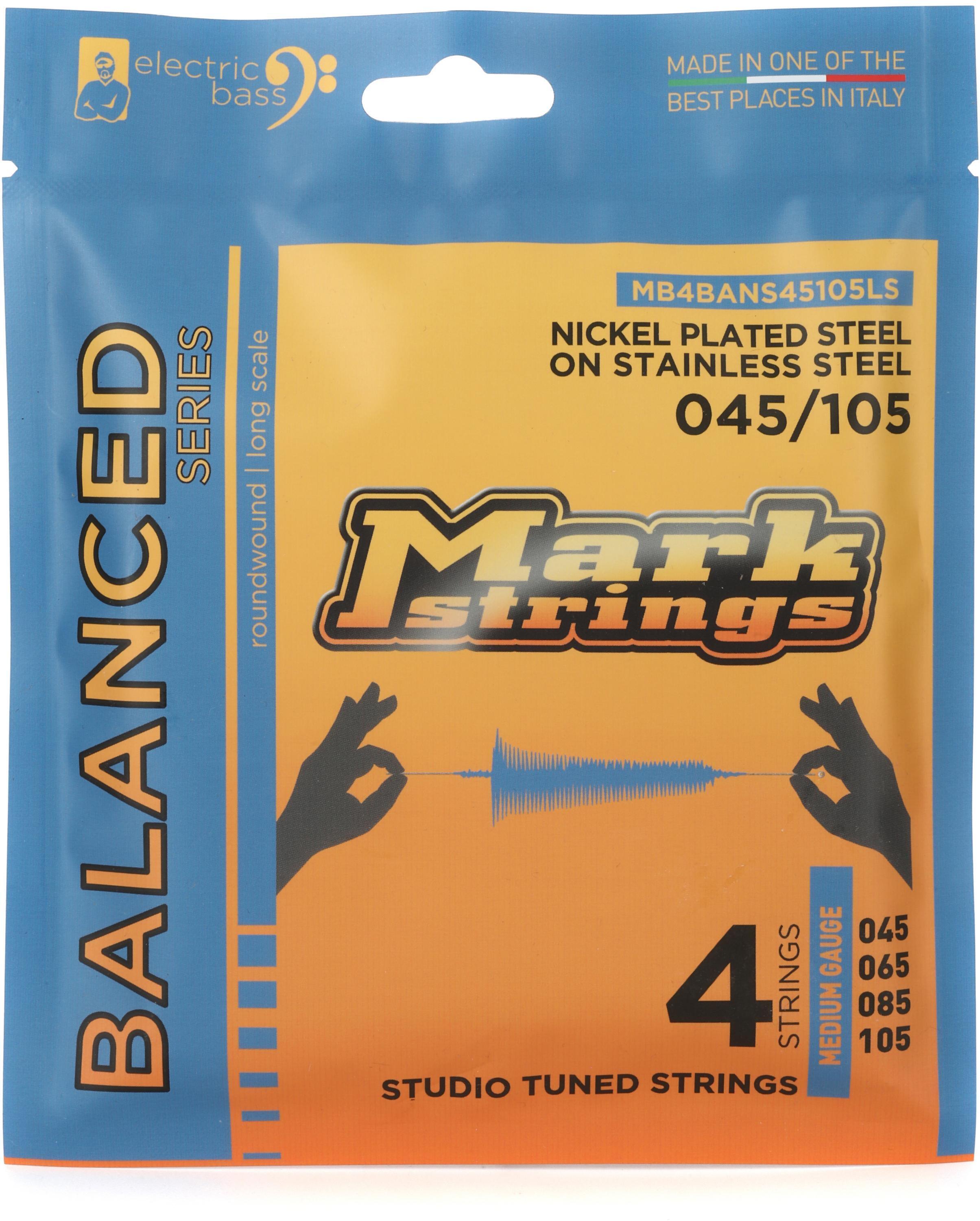 Photo of Markbass MB4BANS45105LS Balanced Series Electric Bass Guitar Strings - .045-.105 Medium