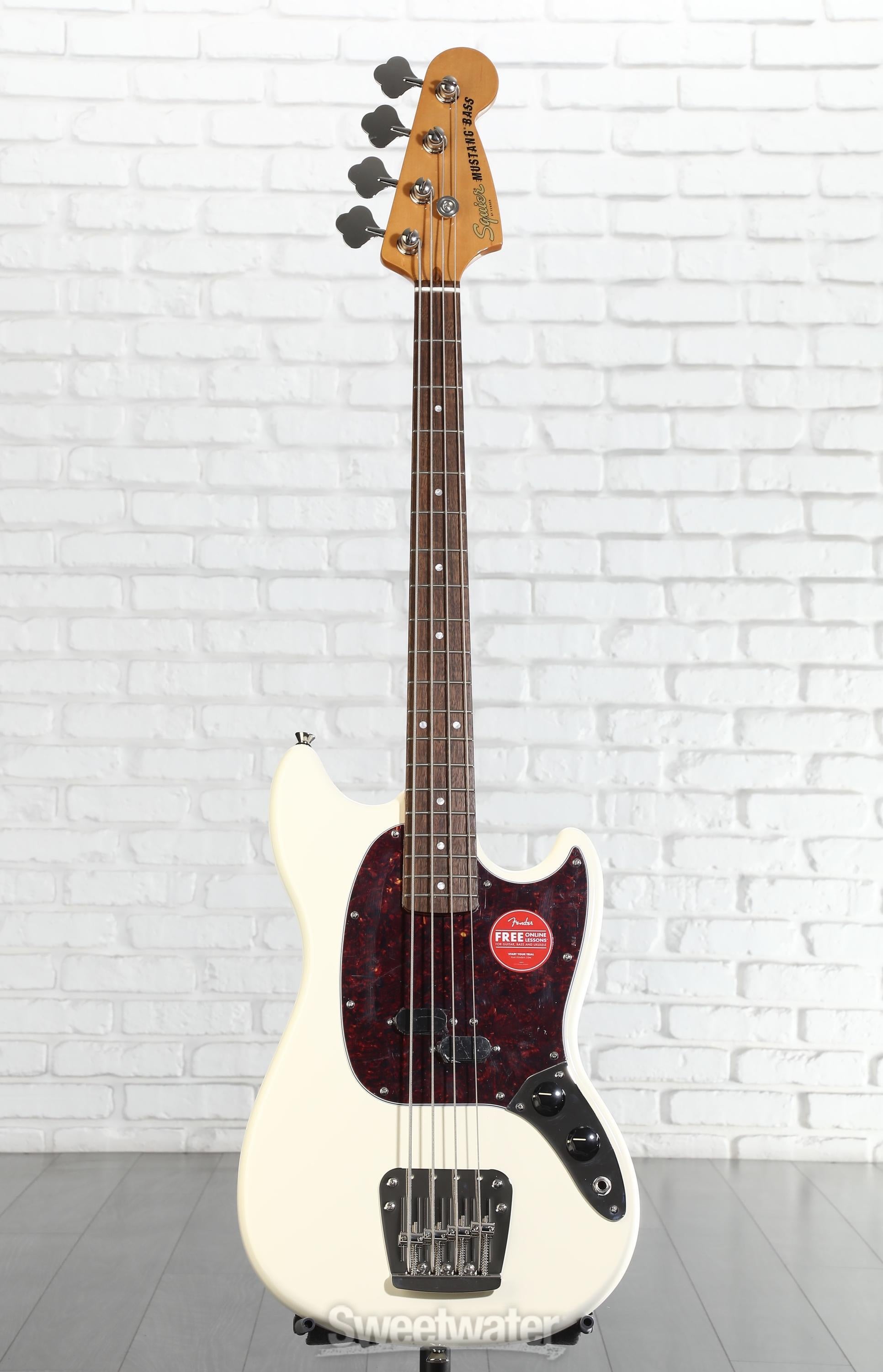 Squier Classic Vibe '60s Mustang Bass - Olympic White | Sweetwater