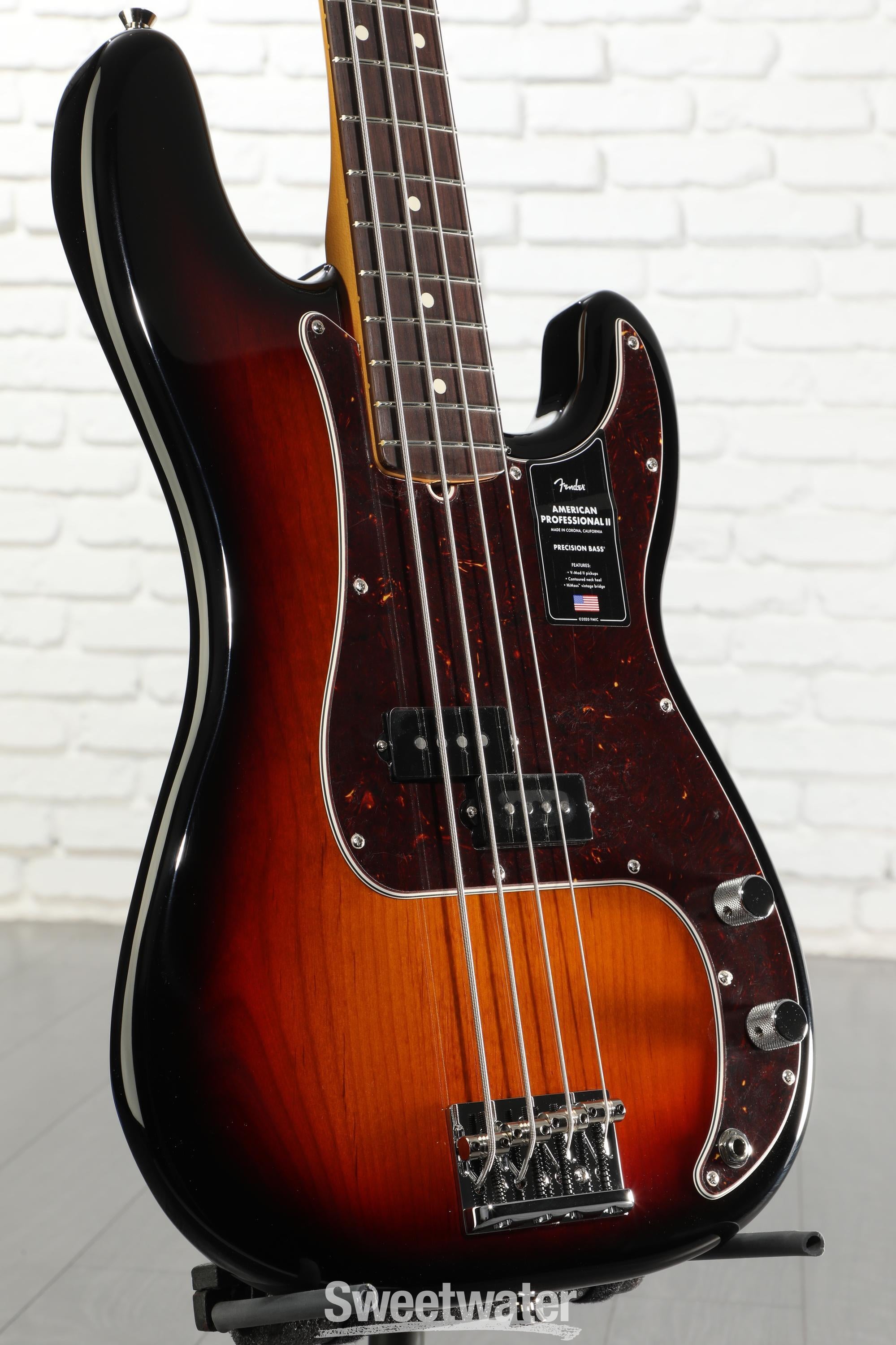 Fender American Professional II Precision Bass Guitar - 3-color