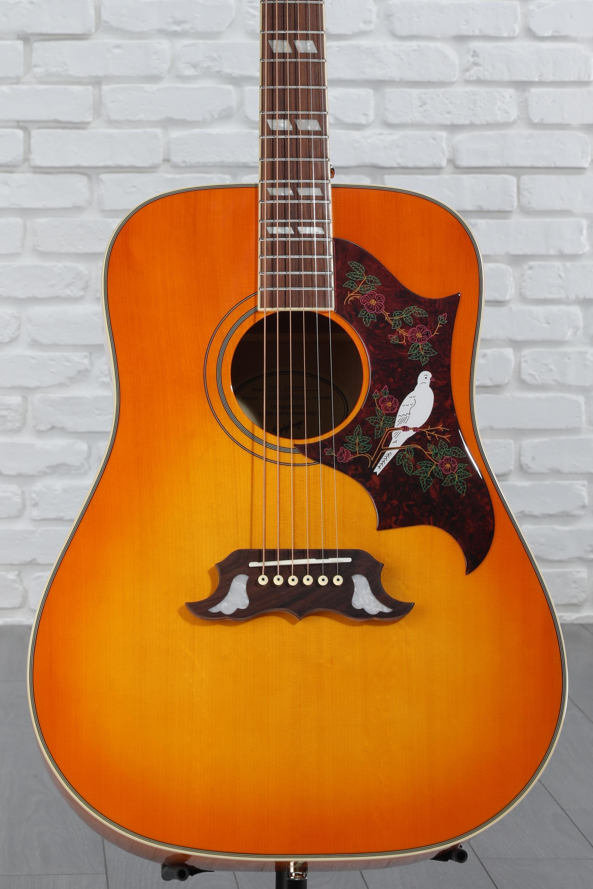 ギター Epiphone GUARANTEED Ltd ED DOVE PRO/AW Dove Studio, Violinburst | Epiphone
