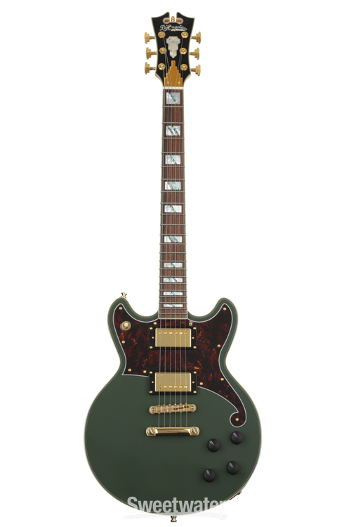 D'Angelico Deluxe Brighton Electric Guitar - Hunter Green | Sweetwater