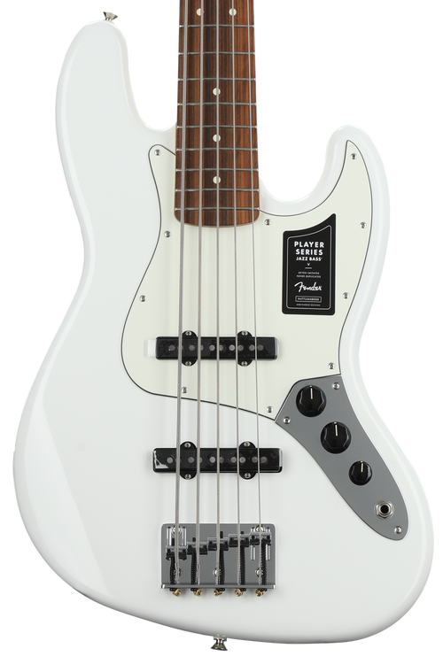 Fender Player Jazz Bass V - Polar White with Pau Ferro Fingerboard