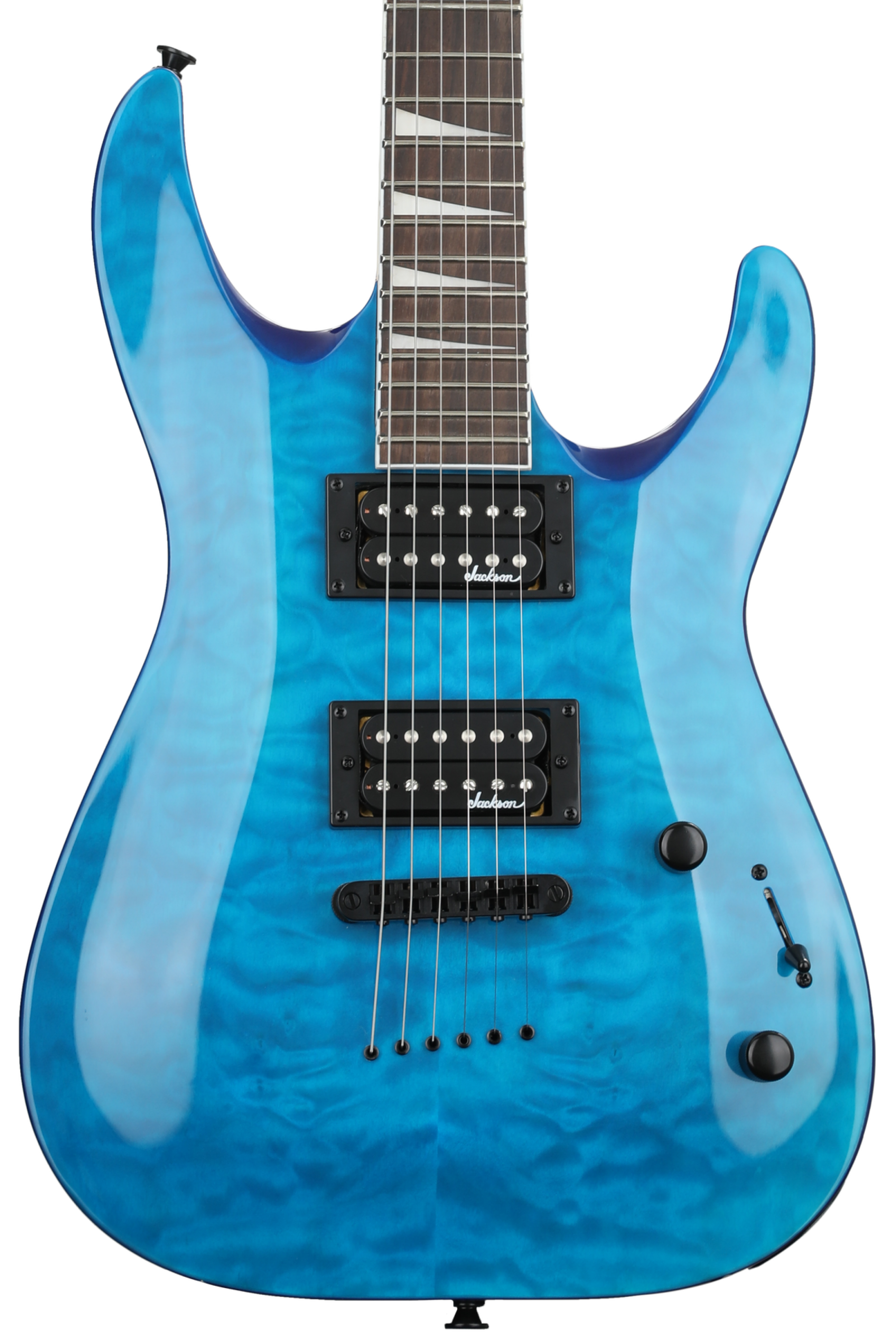 Jackson JS32TQ Dinky - Transparent Blue | Sweetwater