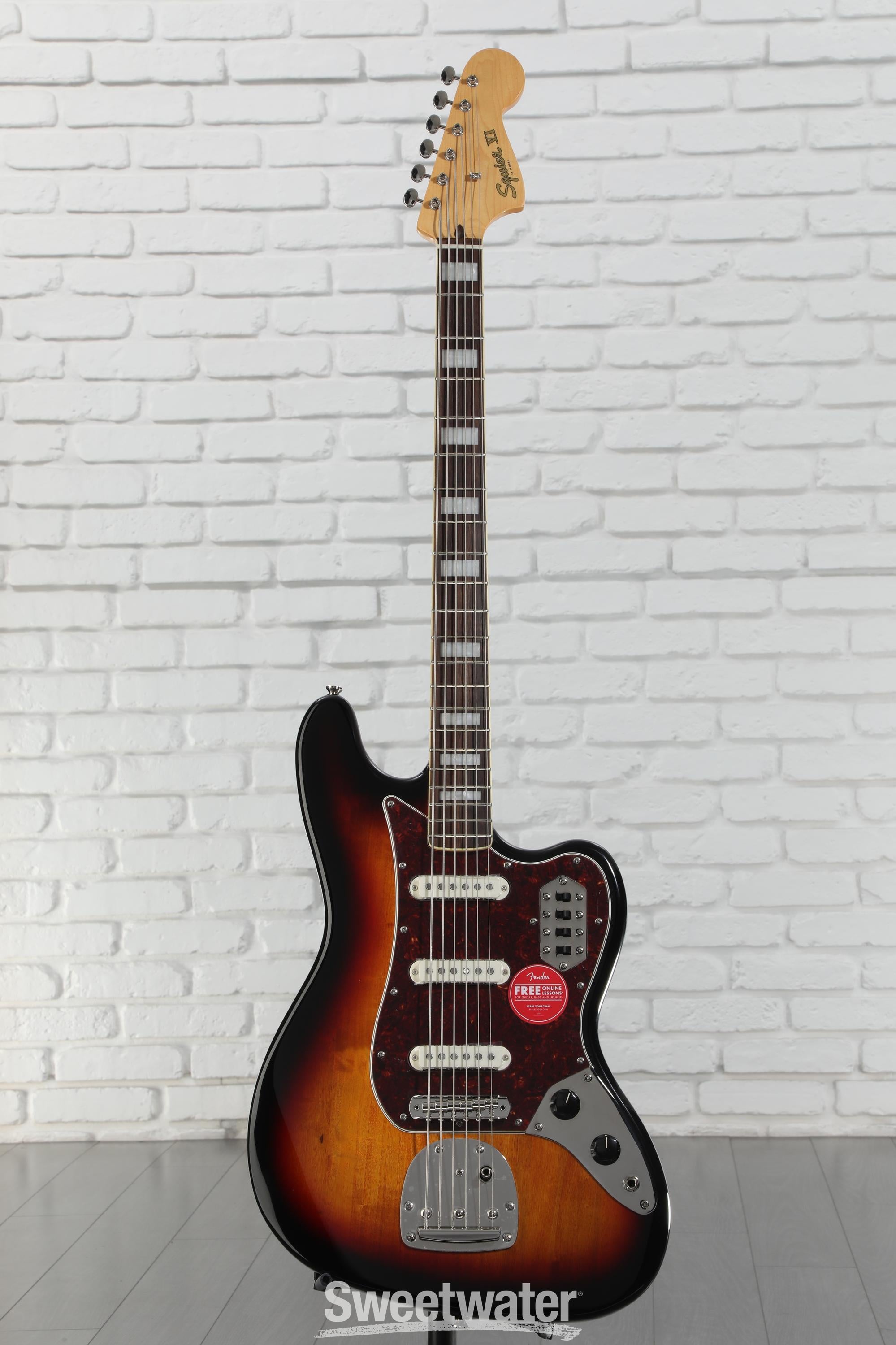 ベース Squier by Fender Classiv Vibe Bass VI Squier Classic Vibe Bass VI Guitar - 3-tone Sunburst