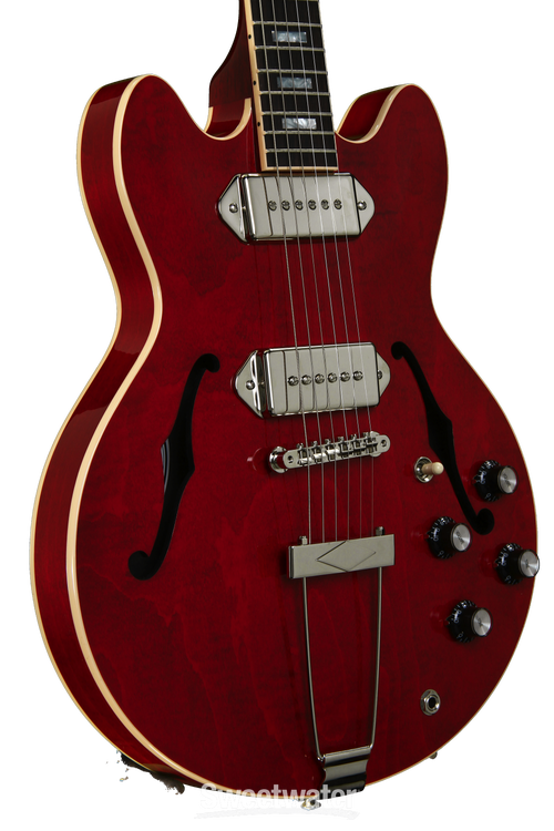 ギター Gibson ES-390 Gibson ES-390 with Nickel P90 - Sixties Cherry | Sweetwater