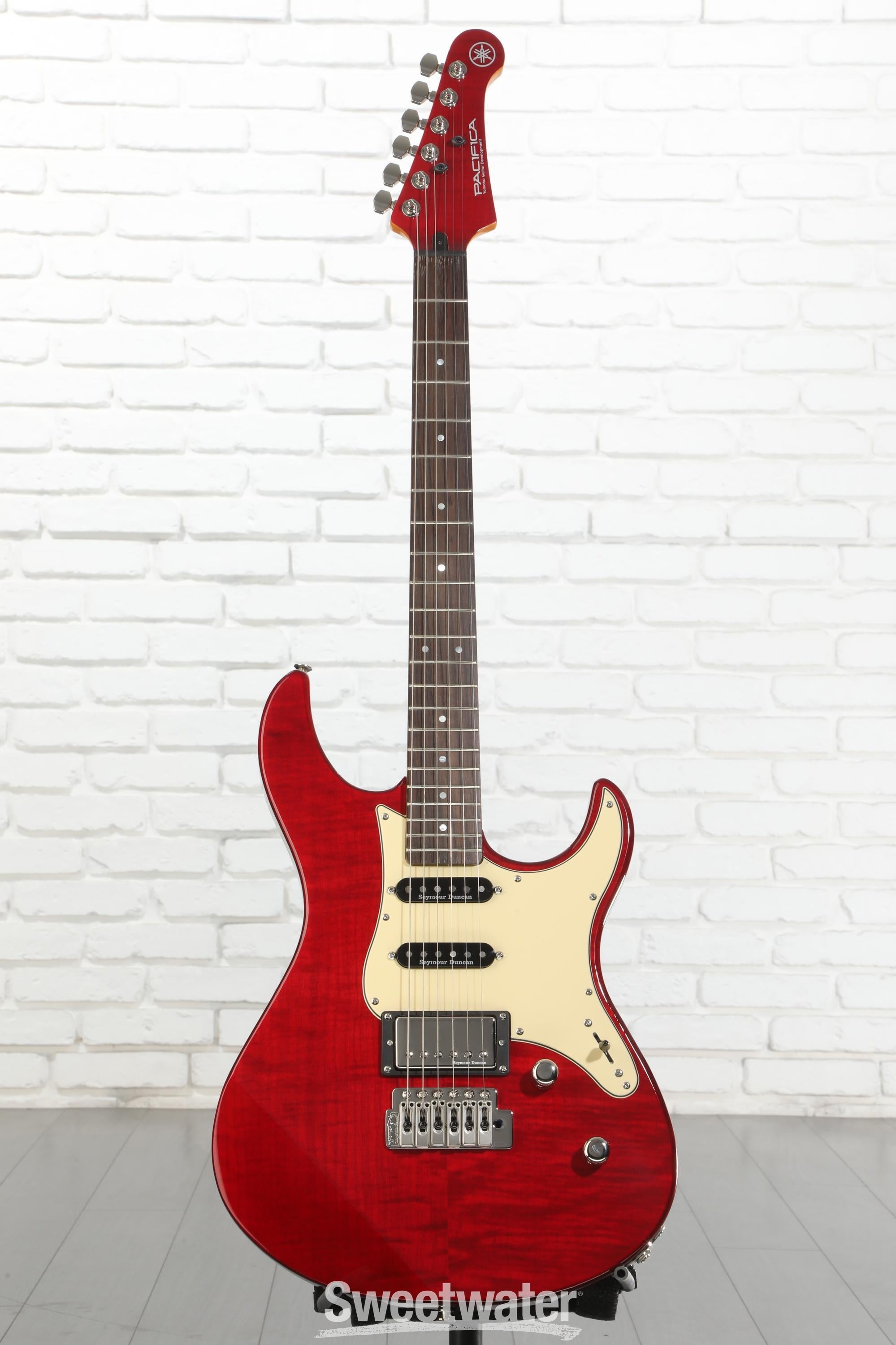 Yamaha PAC612VIIFMX Pacifica Electric Guitar - Fired Red | Sweetwater