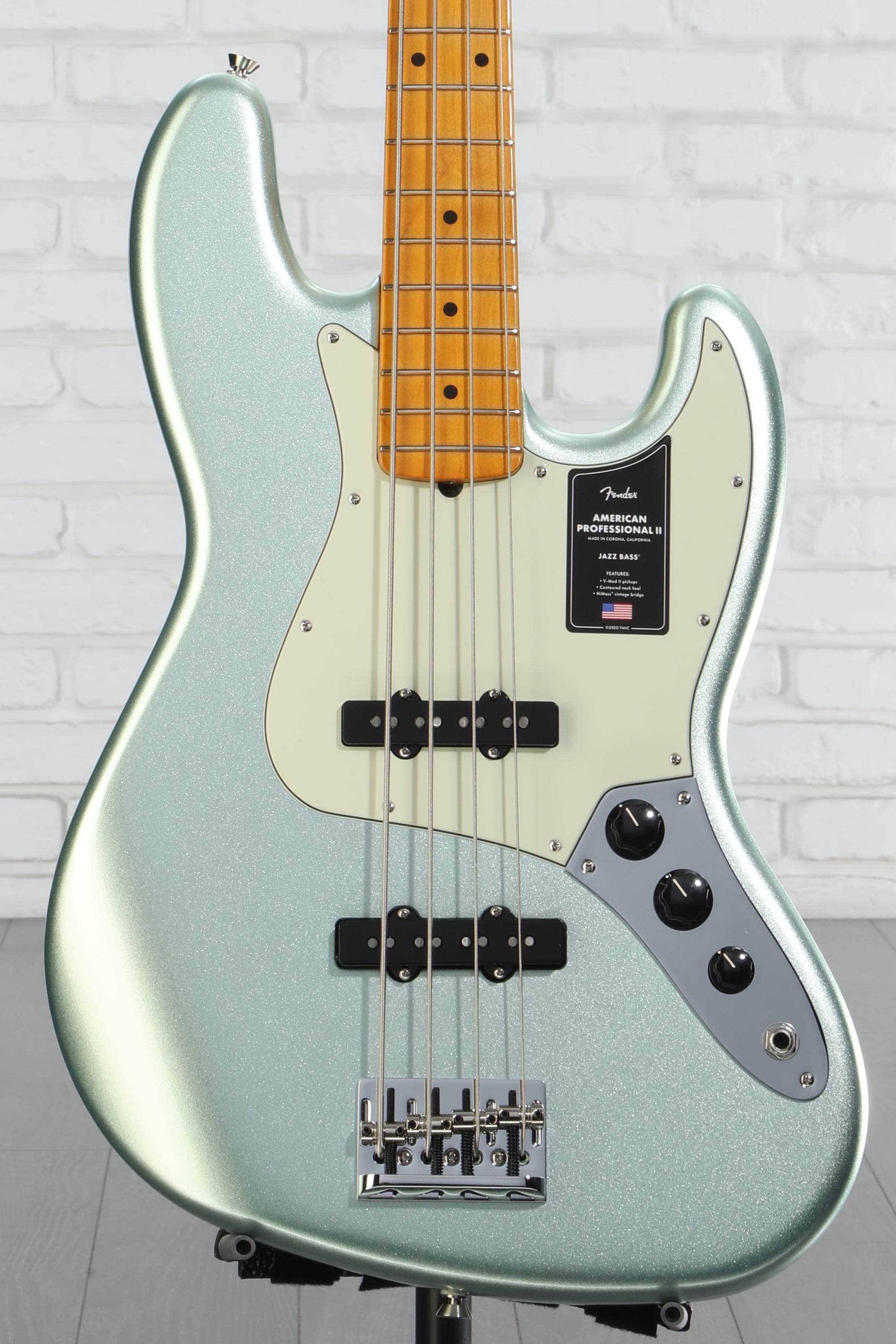 Fender American Professional II Jazz Bass - Mystic Surf Green with