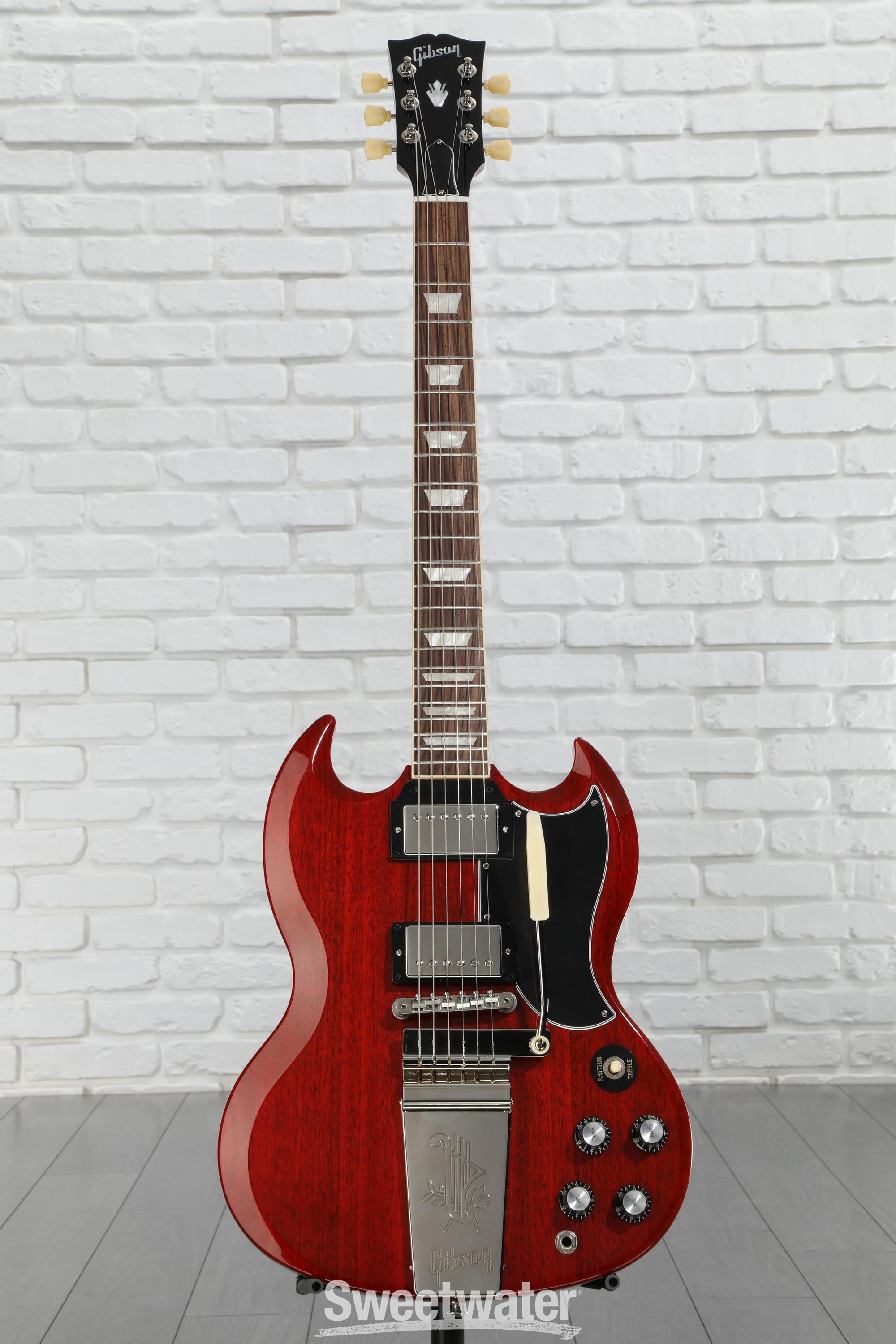 ギター Gibson SG standard 61 maestro vibrola Gibson The Choice of Legends - Now in a Beautiful Faded Finish
