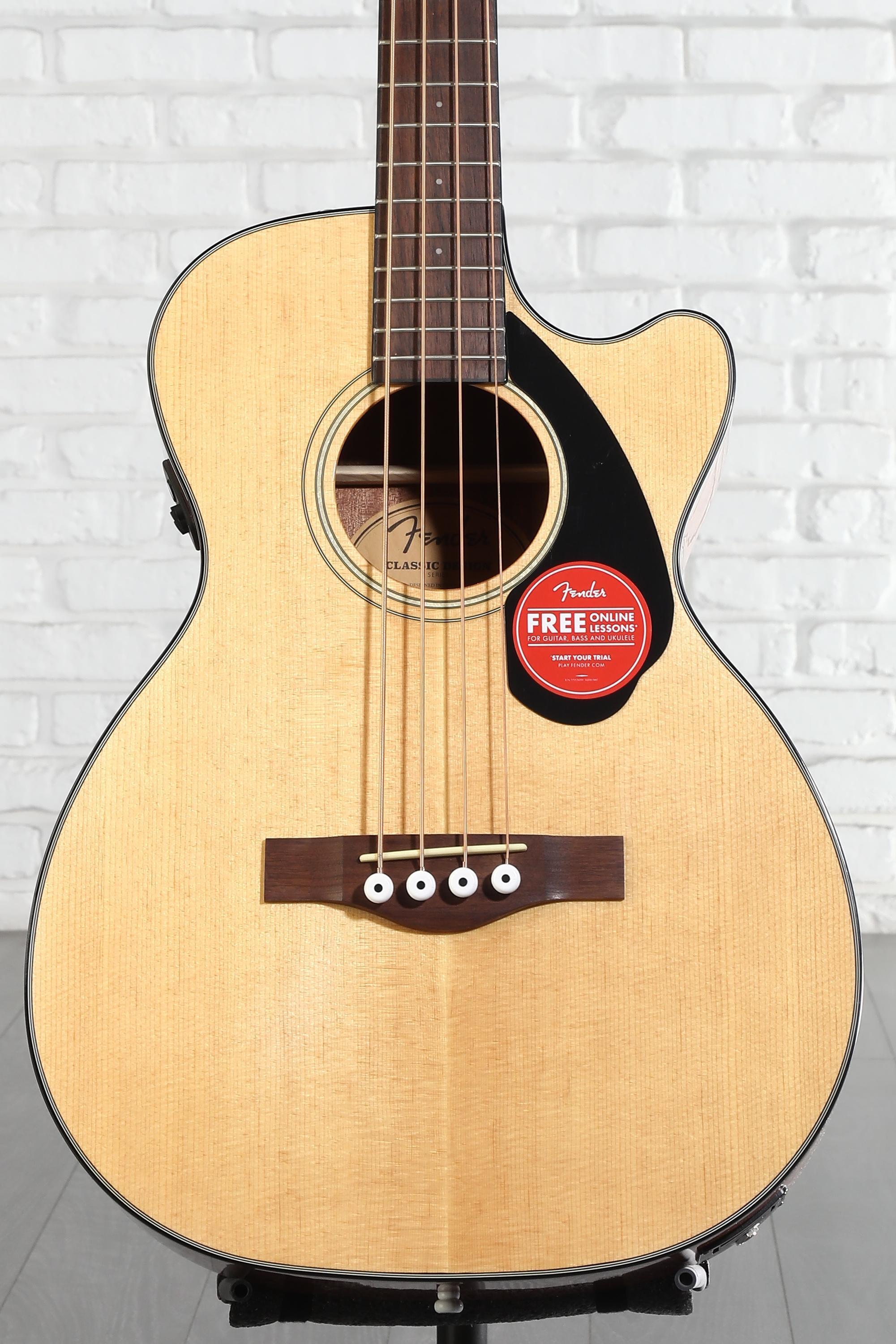 Fender CB-60SCE Acoustic-electric Concert Bass Guitar - Natural