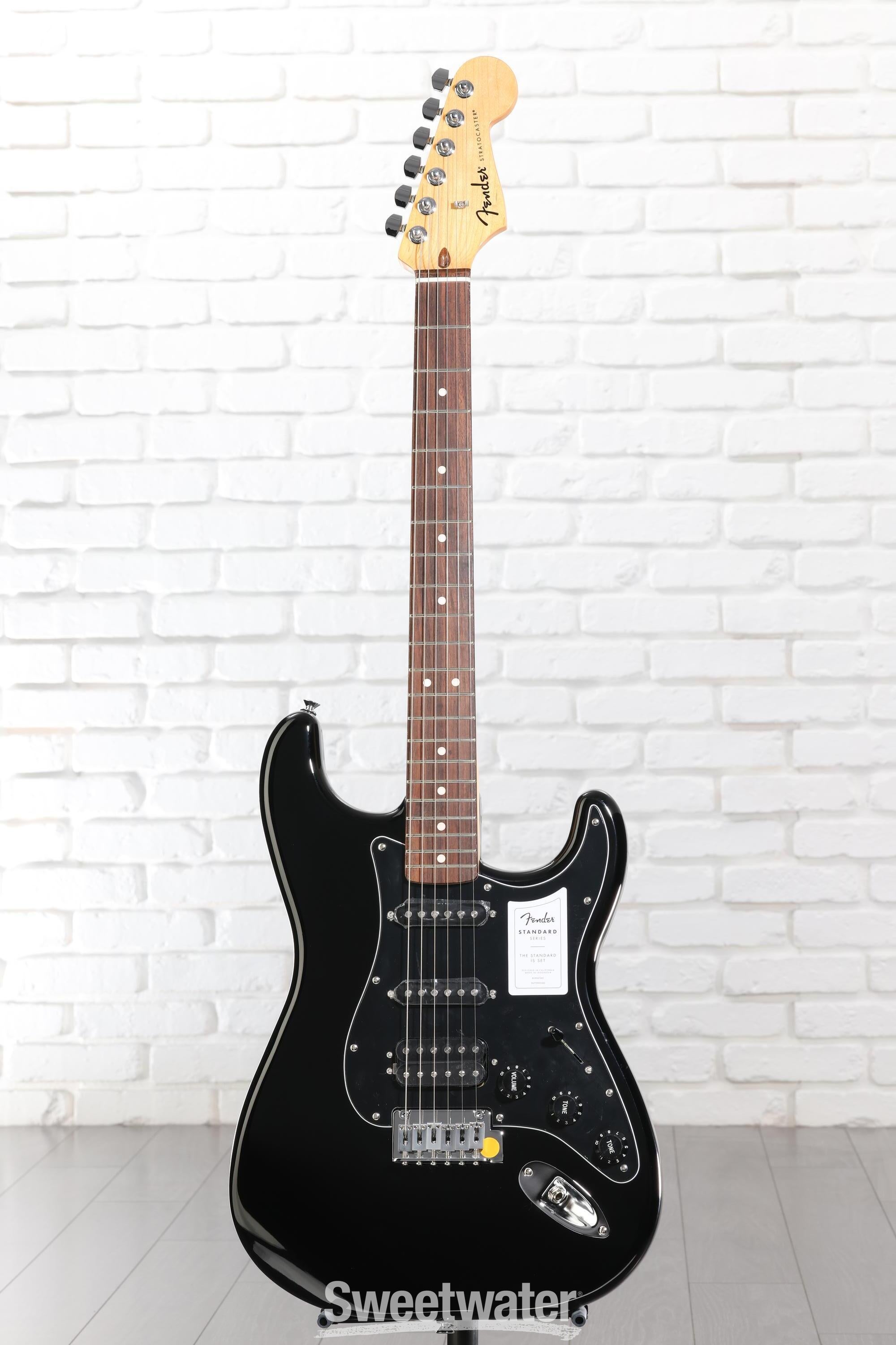 Fender Standard Stratocaster HSS Electric Guitar - Black | Sweetwater