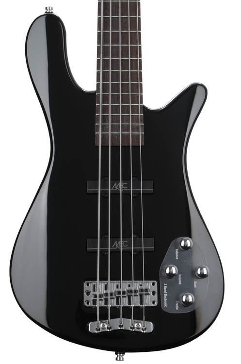 Warwick RockBass Streamer LX 5-string, Dent and Scratch - Solid Black |  Sweetwater