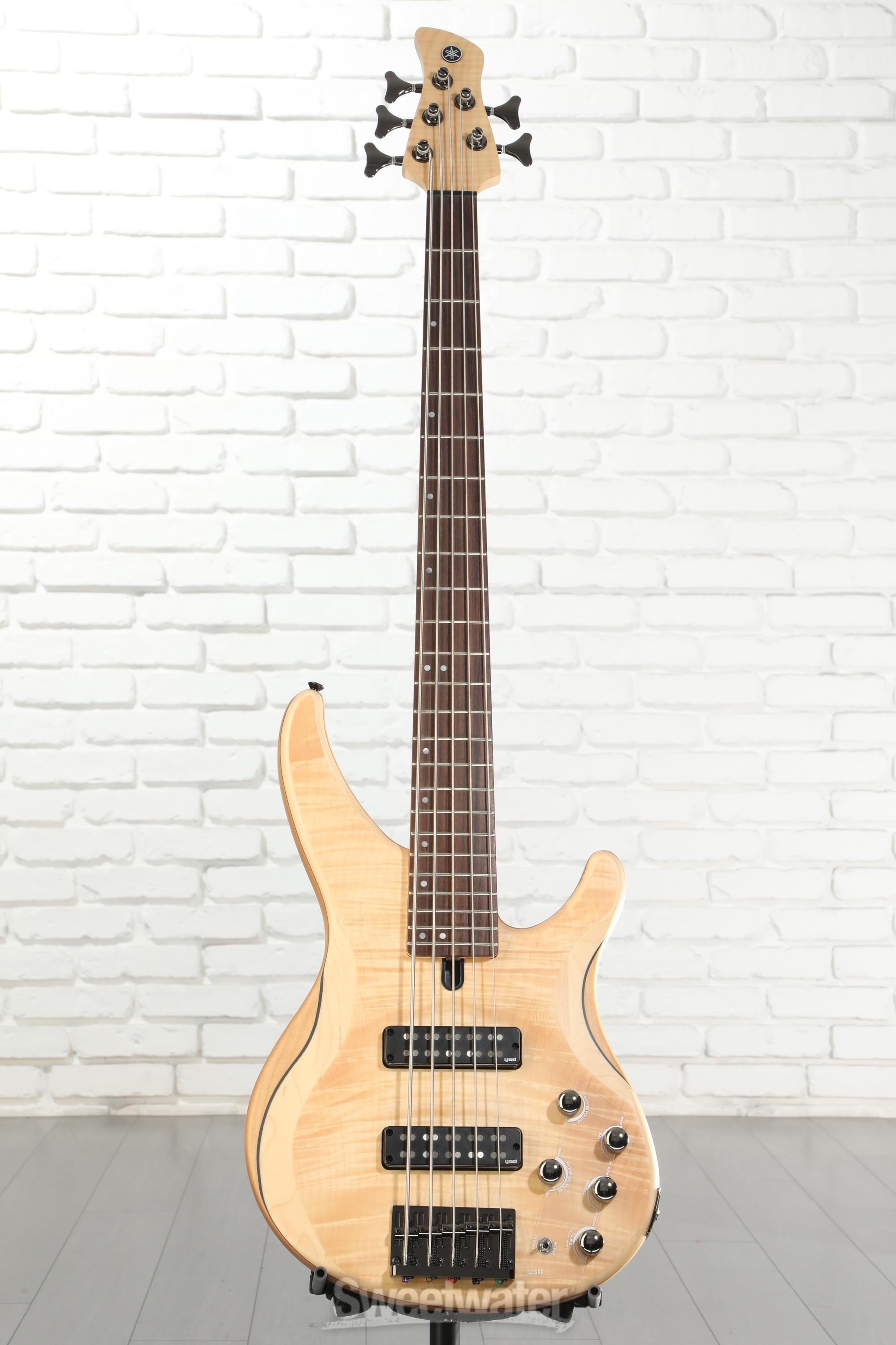 Yamaha TRBX605FM 5-string Bass Guitar - Natural Satin | Sweetwater