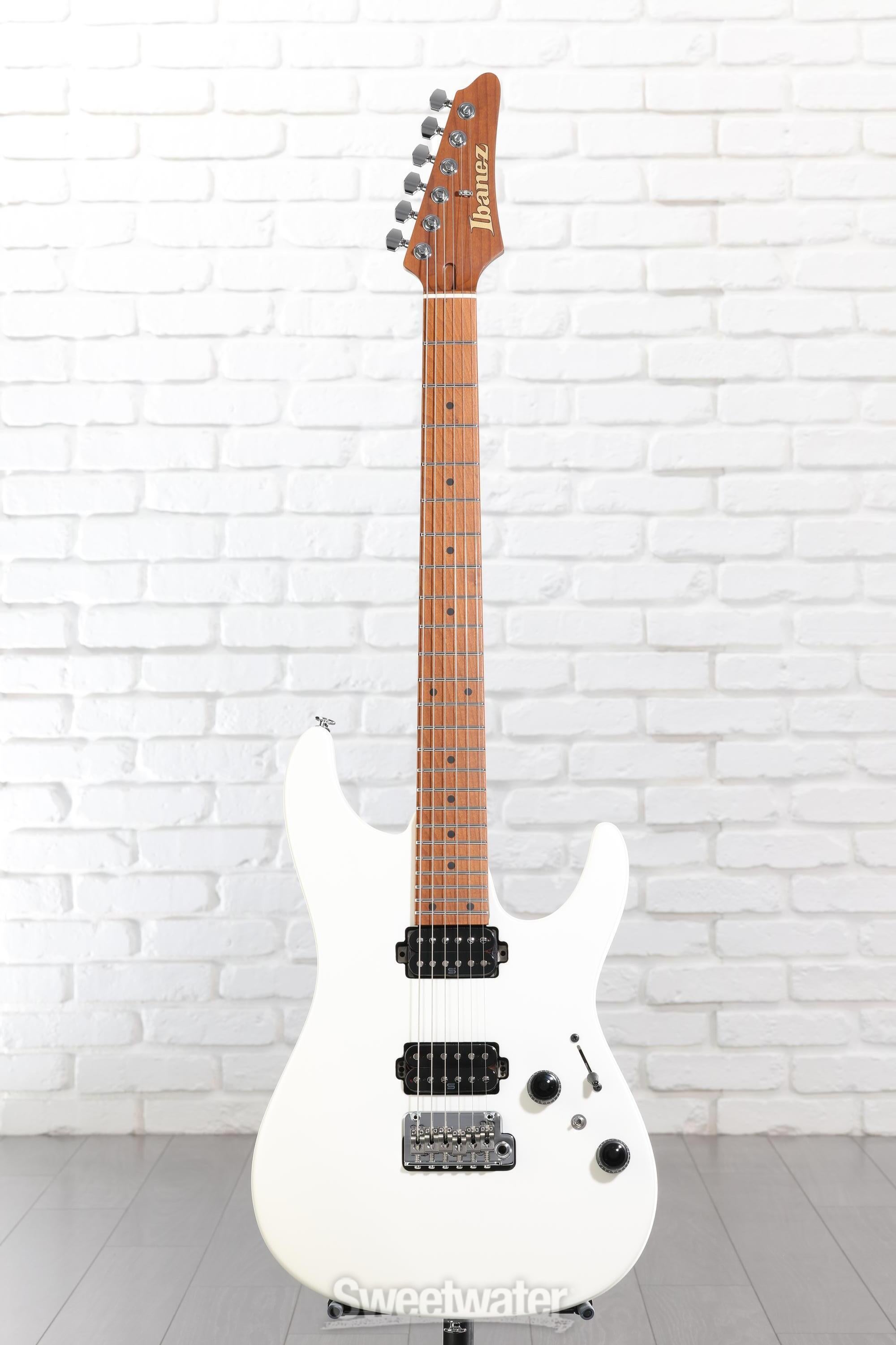 Ibanez Prestige AZ2402 Electric Guitar - Pearl White Flat | Sweetwater