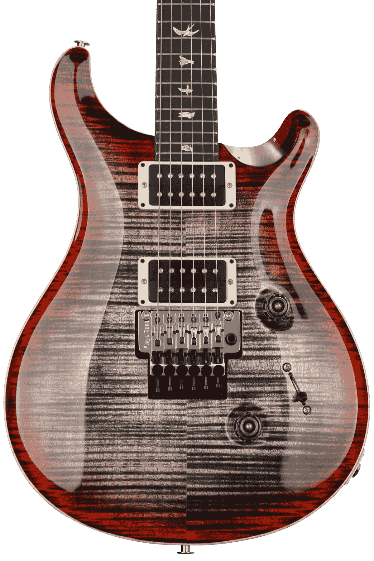 Prs Custom 24 Floyd Electric Guitar Charcoal Cherry Burst 10 Top Sweetwater 6318