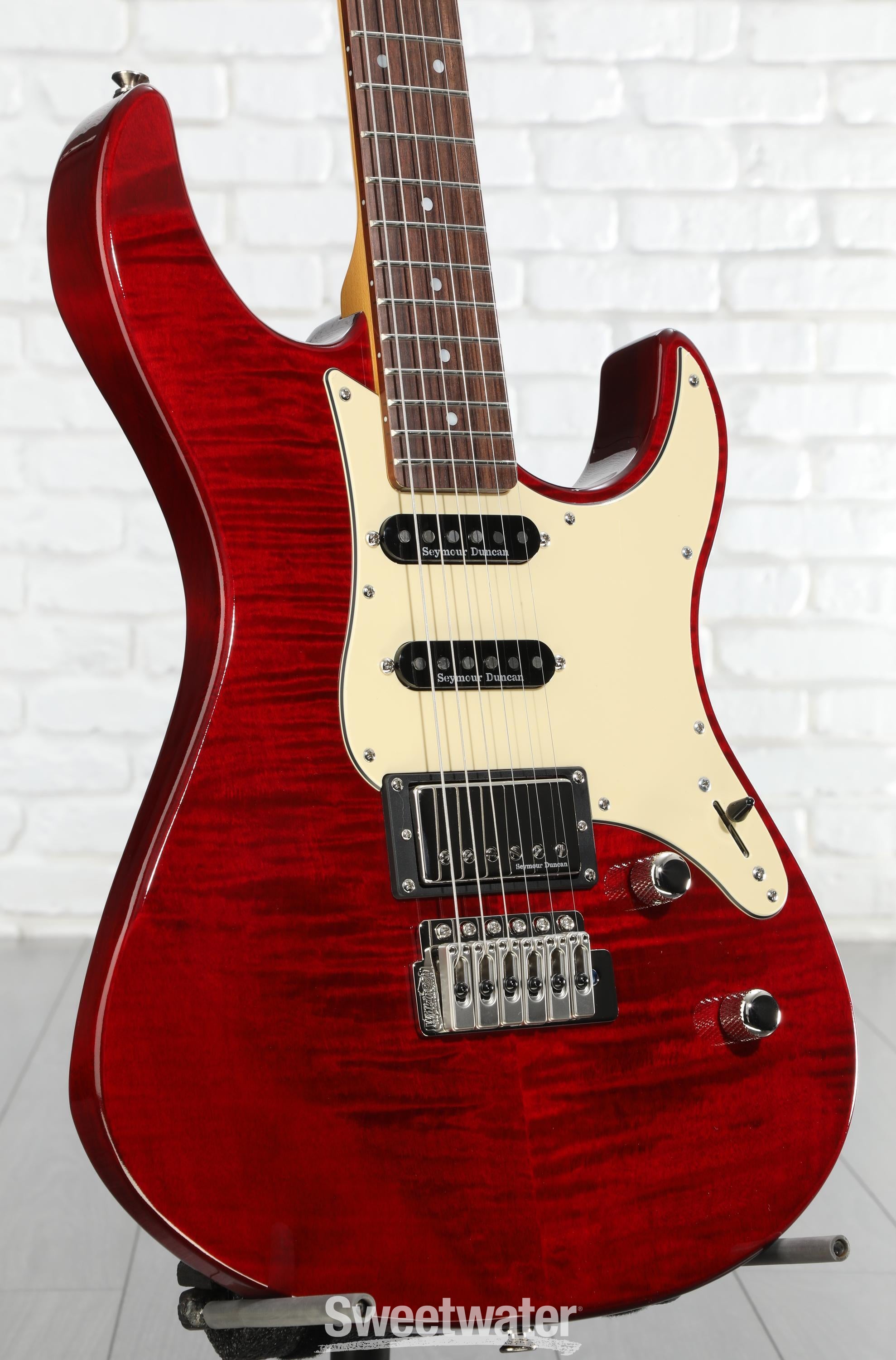 Yamaha PAC612VIIFMX Pacifica Electric Guitar - Fired Red | Sweetwater