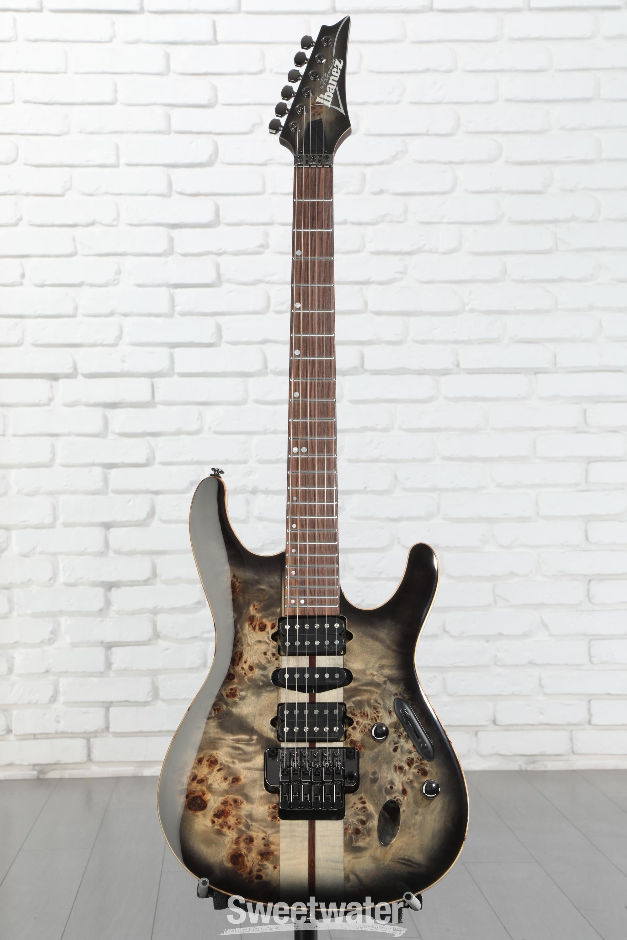 Ibanez Premium S1070PBZ Electric Guitar - Charcoal Black Burst