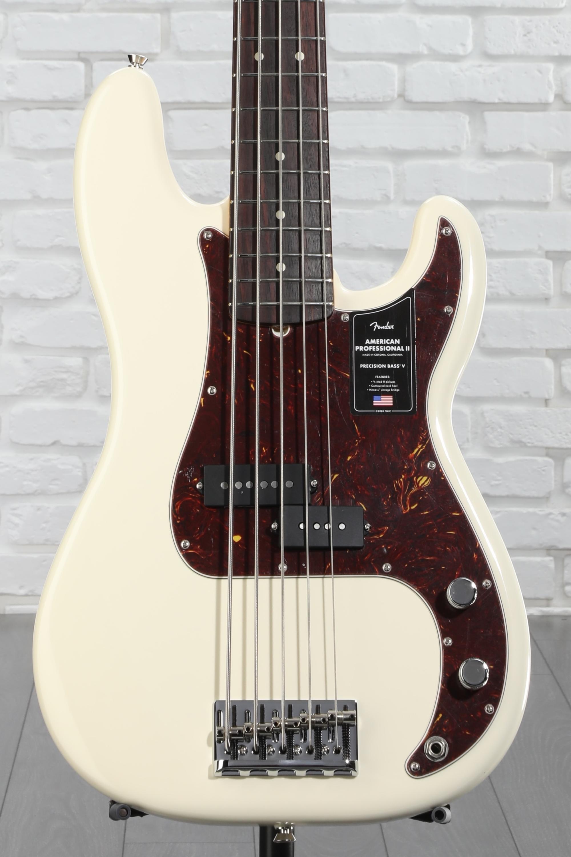 Fender American Professional II Precision Bass V - Olympic