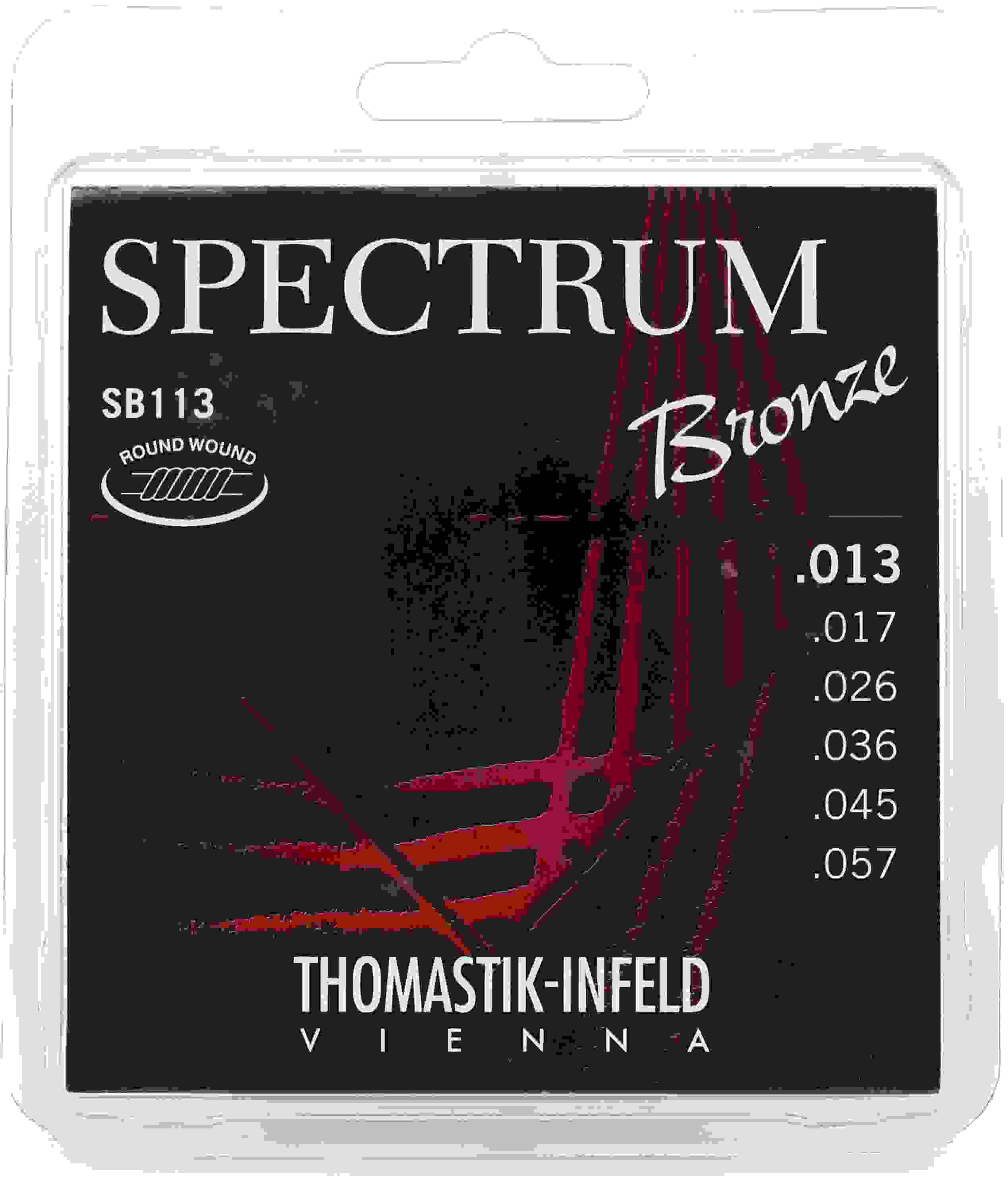 Thomastik-Infeld SB113 Spectrum Bronze Acoustic Guitar Strings - .013-.057 Medium