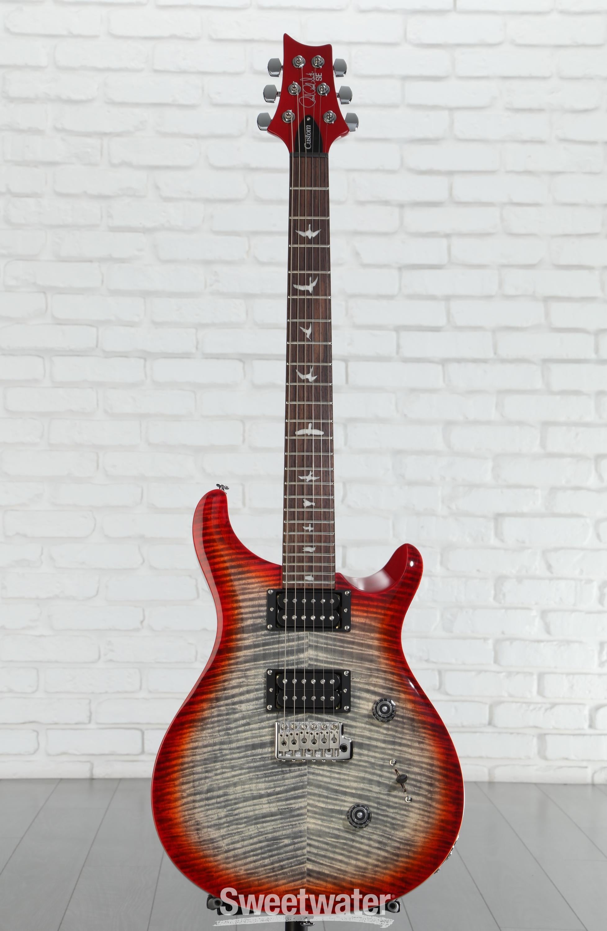 PRS SE Custom 24 Electric Guitar - Charcoal Cherry Burst