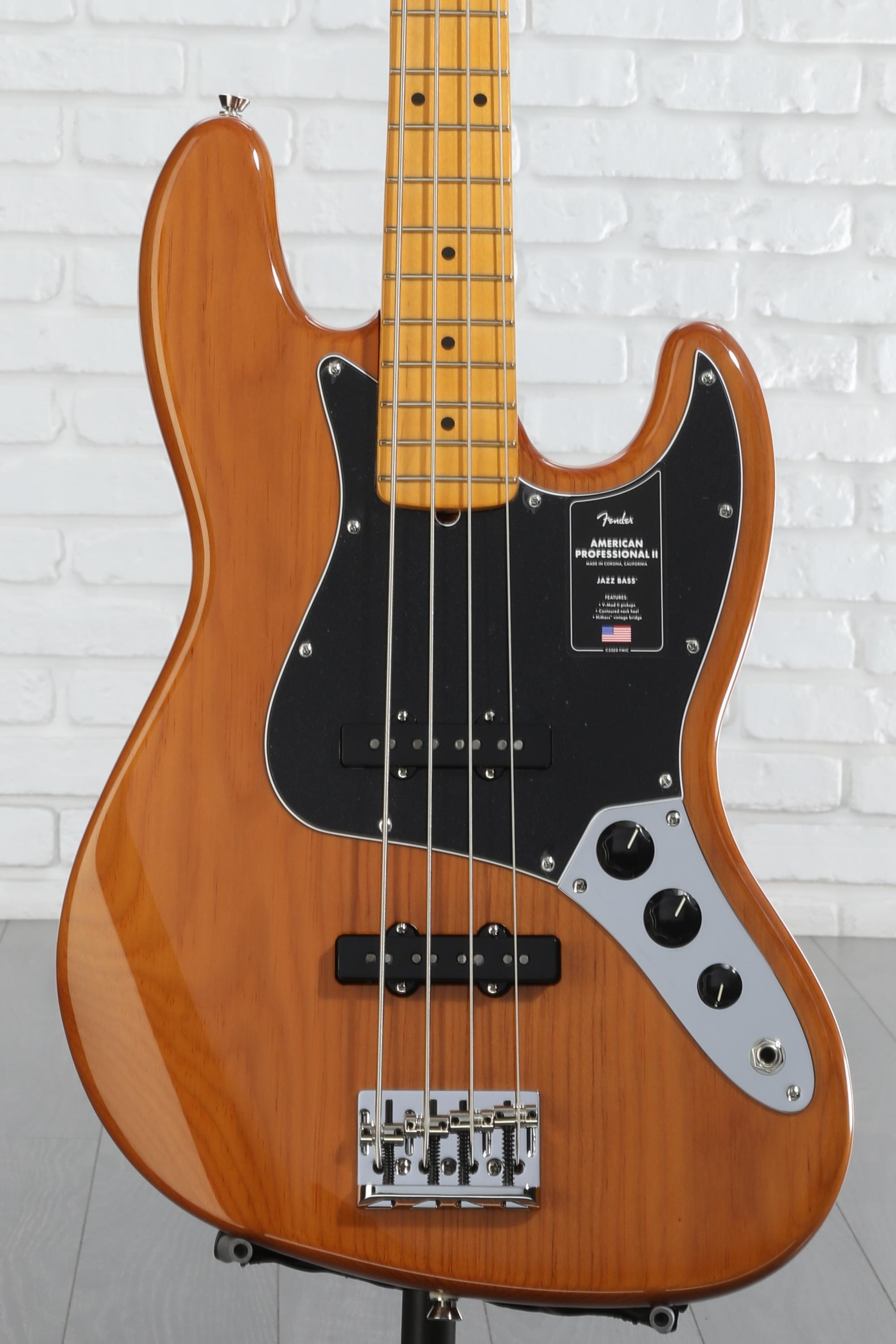ー品販売  Fender Natural - Guitar Bass Jazz II Professional American ベース