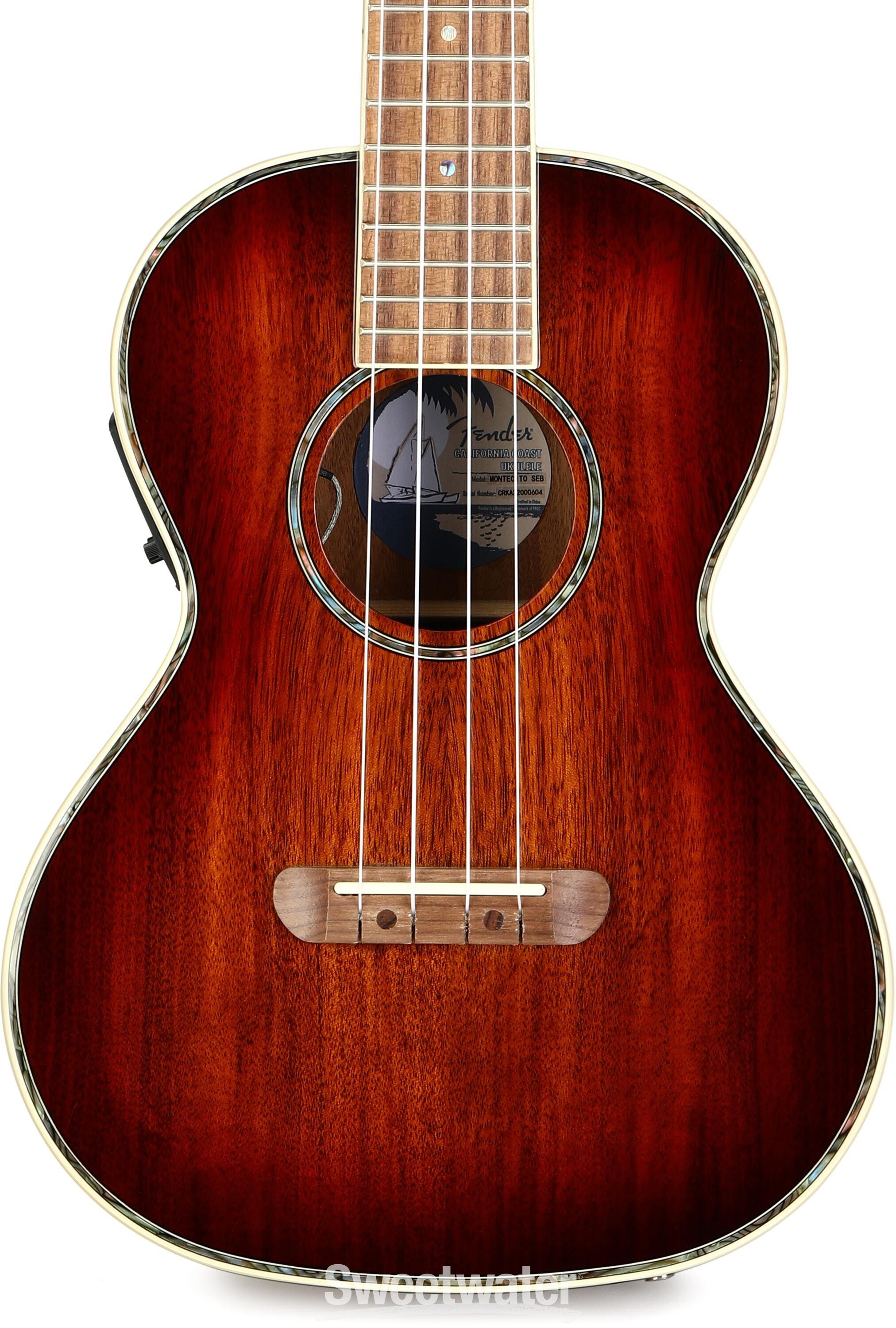 Fender Montecito Tenor Acoustic-electric Ukulele - Shaded Edge