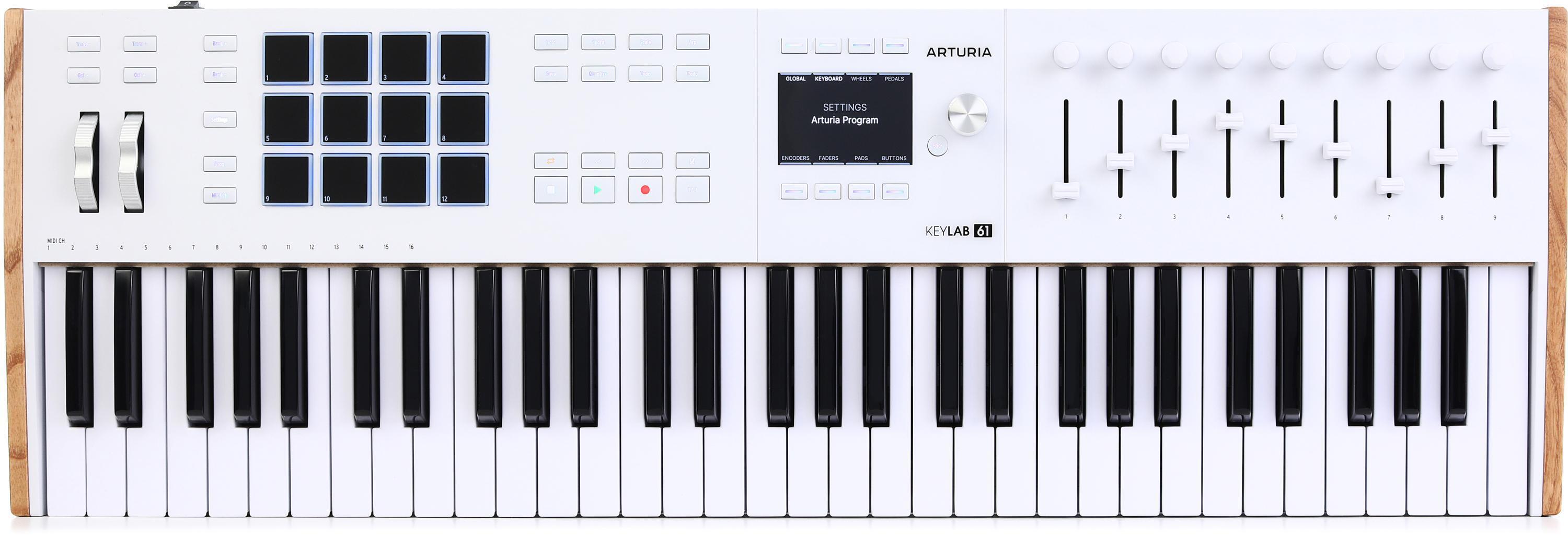 Arturia KeyLab 61 MkII 61-key Keyboard Controller - Black | Sweetwater