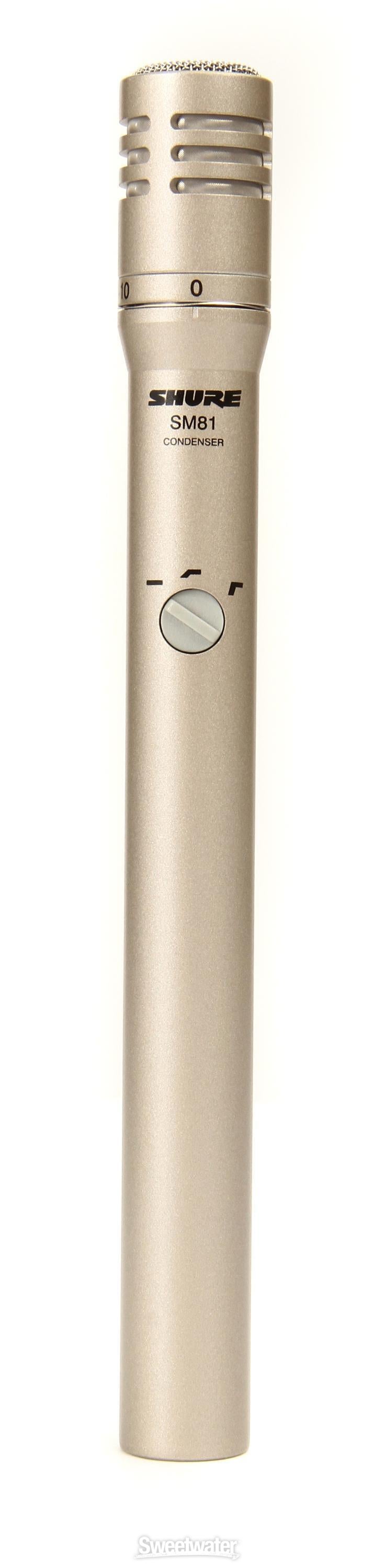 Shure SM81 Small-diaphragm Condenser Microphone Bundle with Stand