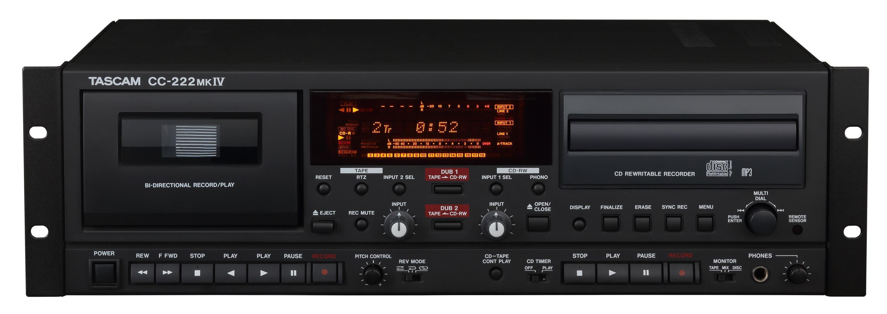 【美品】TASCAM CC-222SLMKII Tascam CC-222SL MKII Professional Cassette/CD Recorder combo
