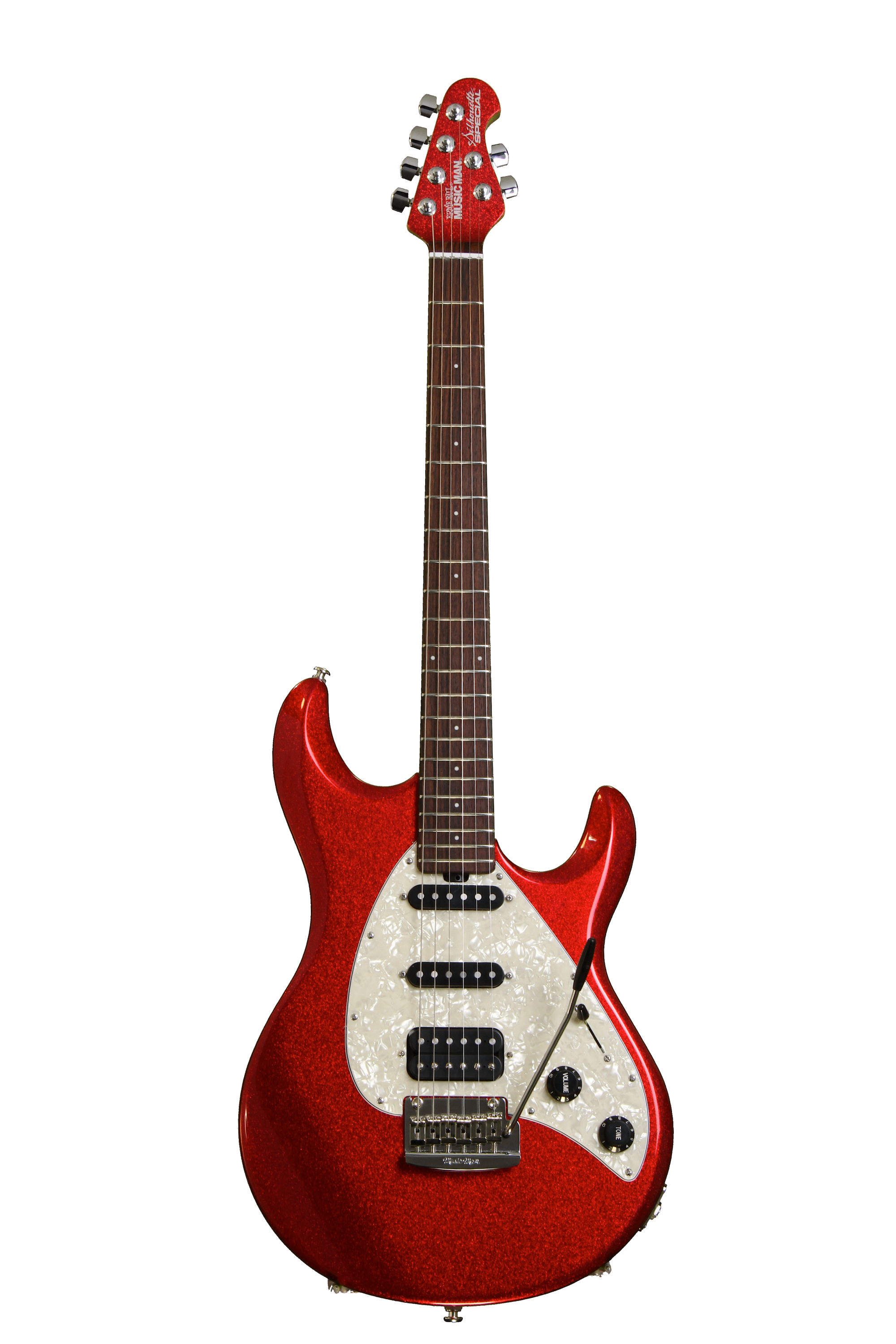 Ernie Ball Music Man Silhouette Special HSS - Cardinal Red Sparkle