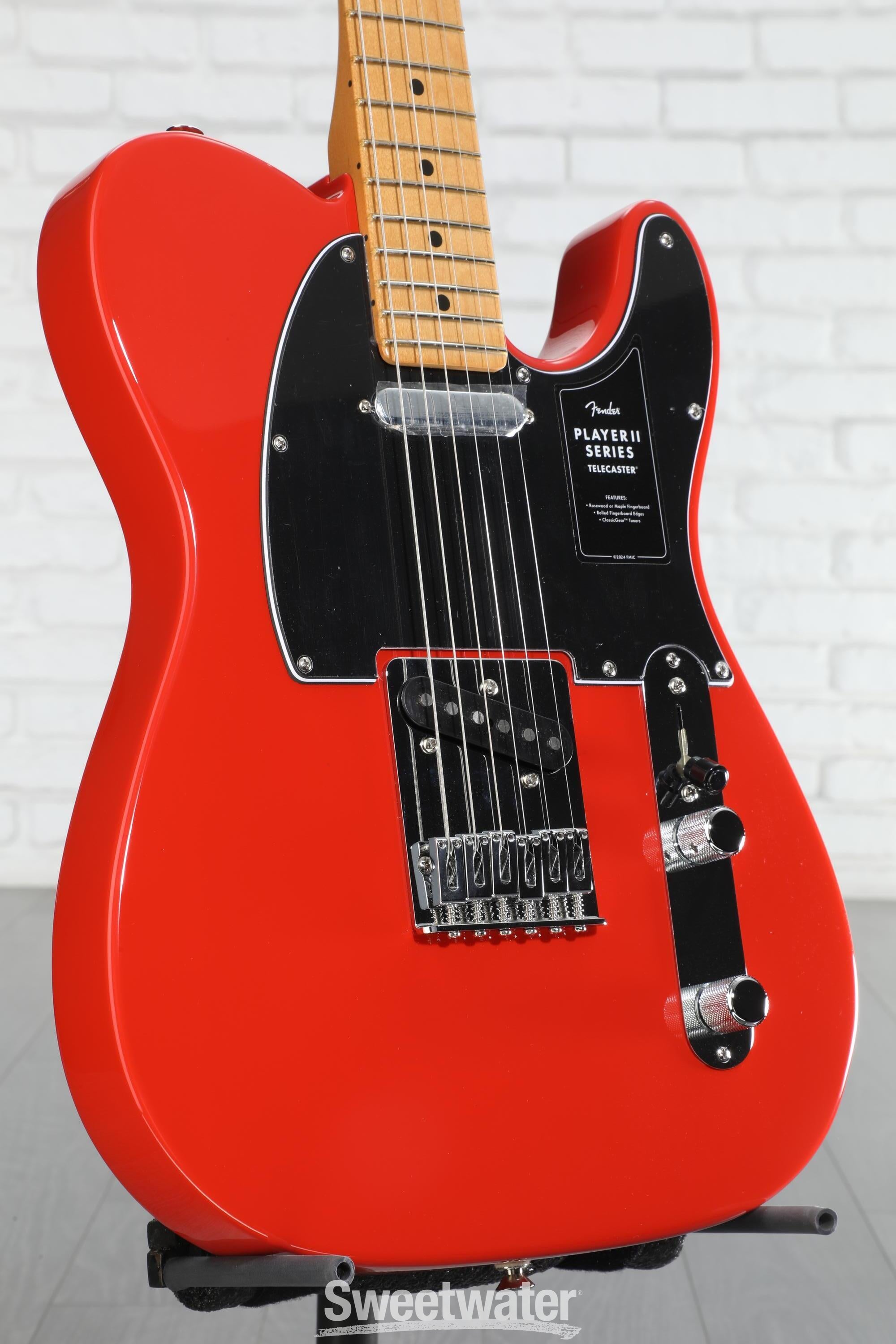 Fender Player II Telecaster Electric Guitar - Coral Red with Maple