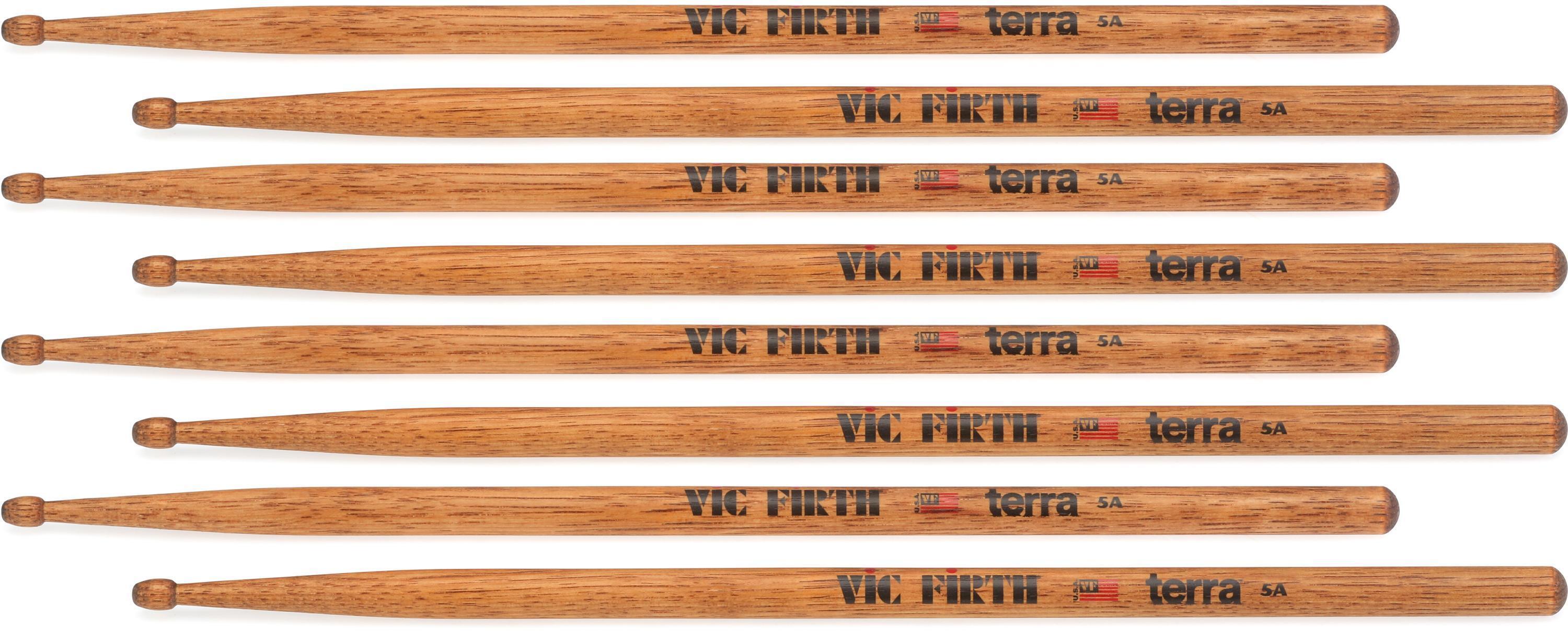 Vic Firth American Classic Terra Drumsticks - 5A, Nylon Tip (4
